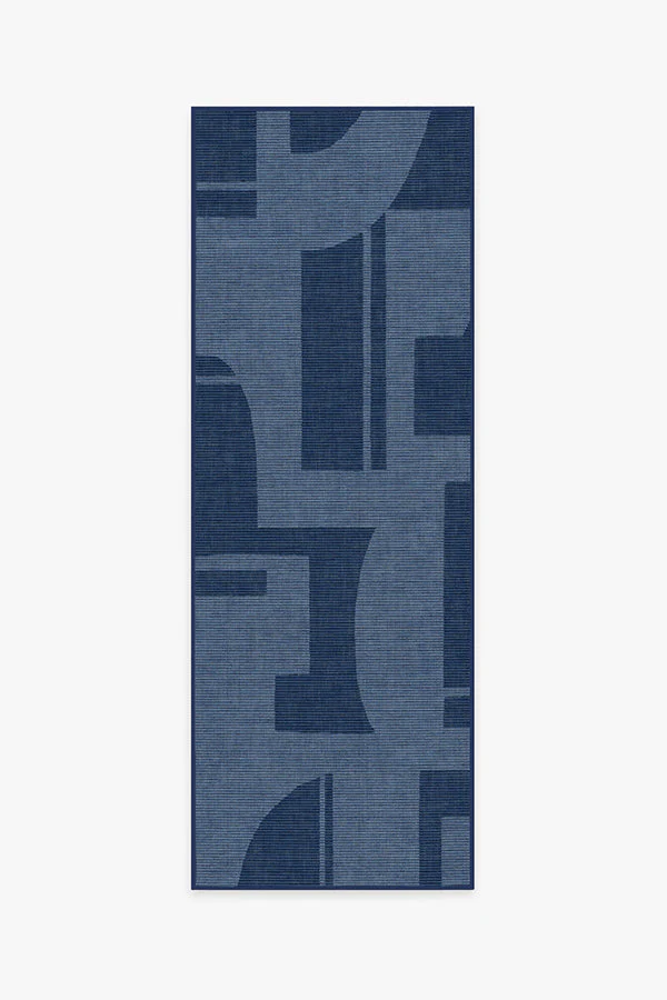 Bodin Ink Blue Outdoor Rug