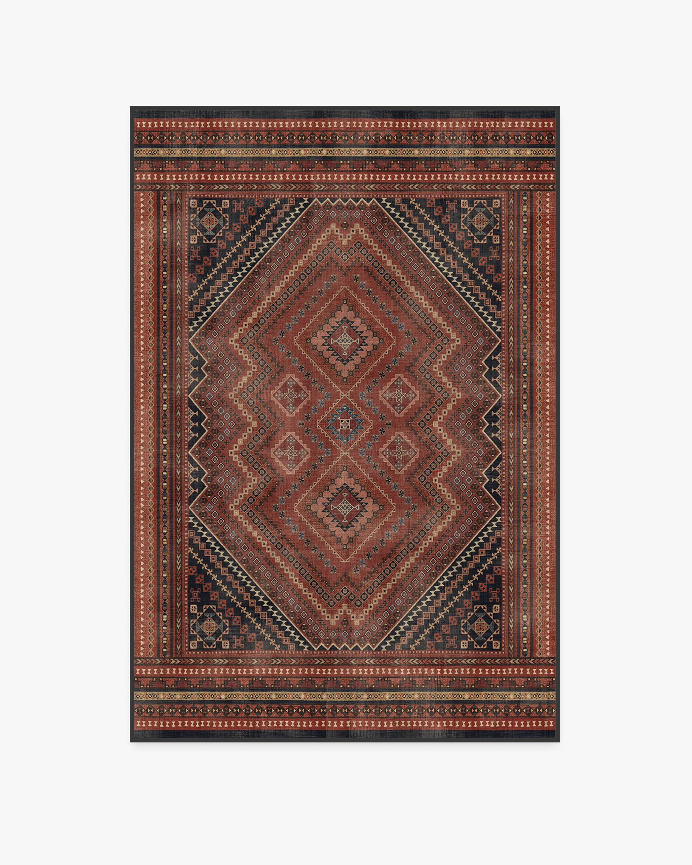 Kaden Amber Red Flatwoven Rug
