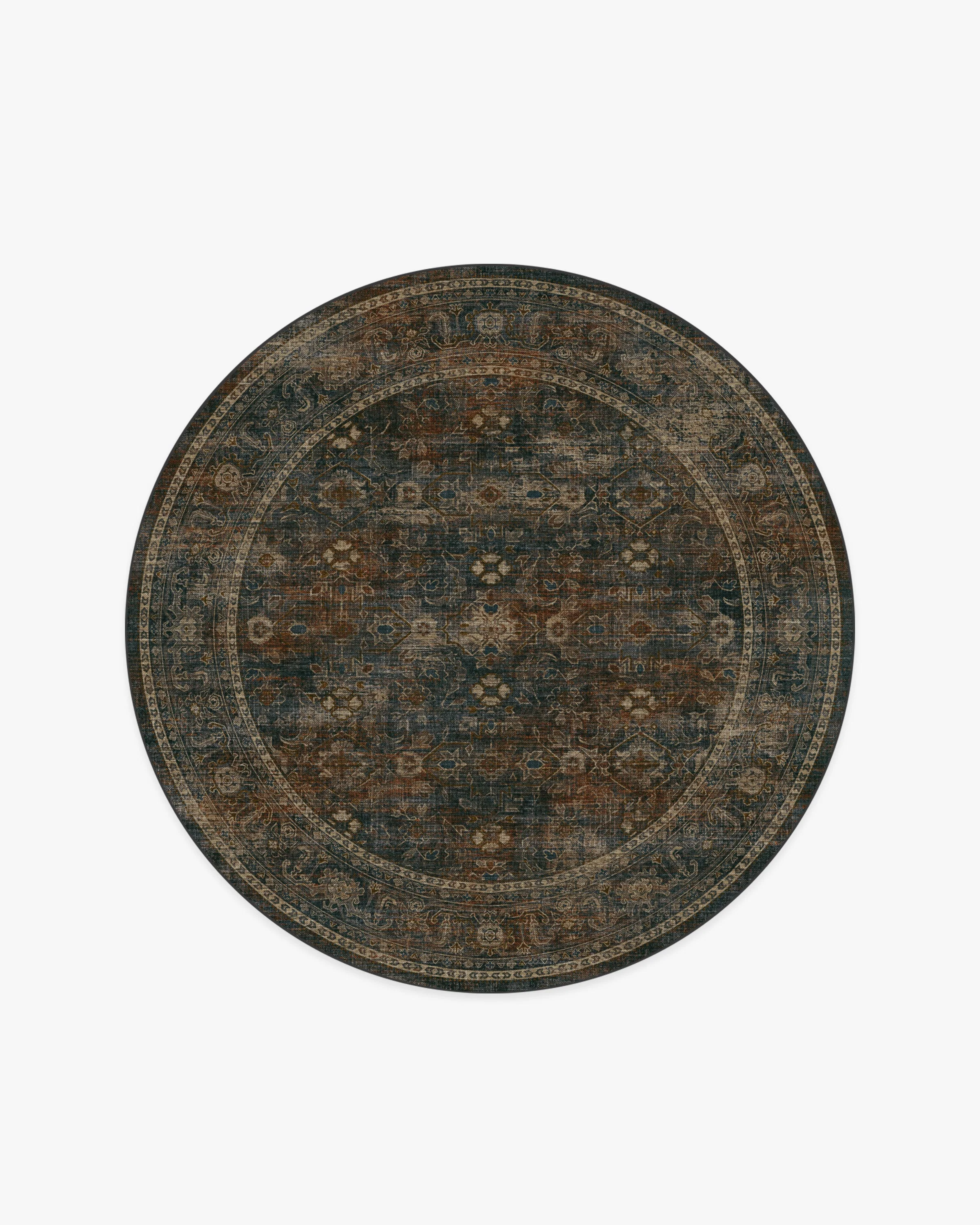 Ophelia Navy & Redwood Rug