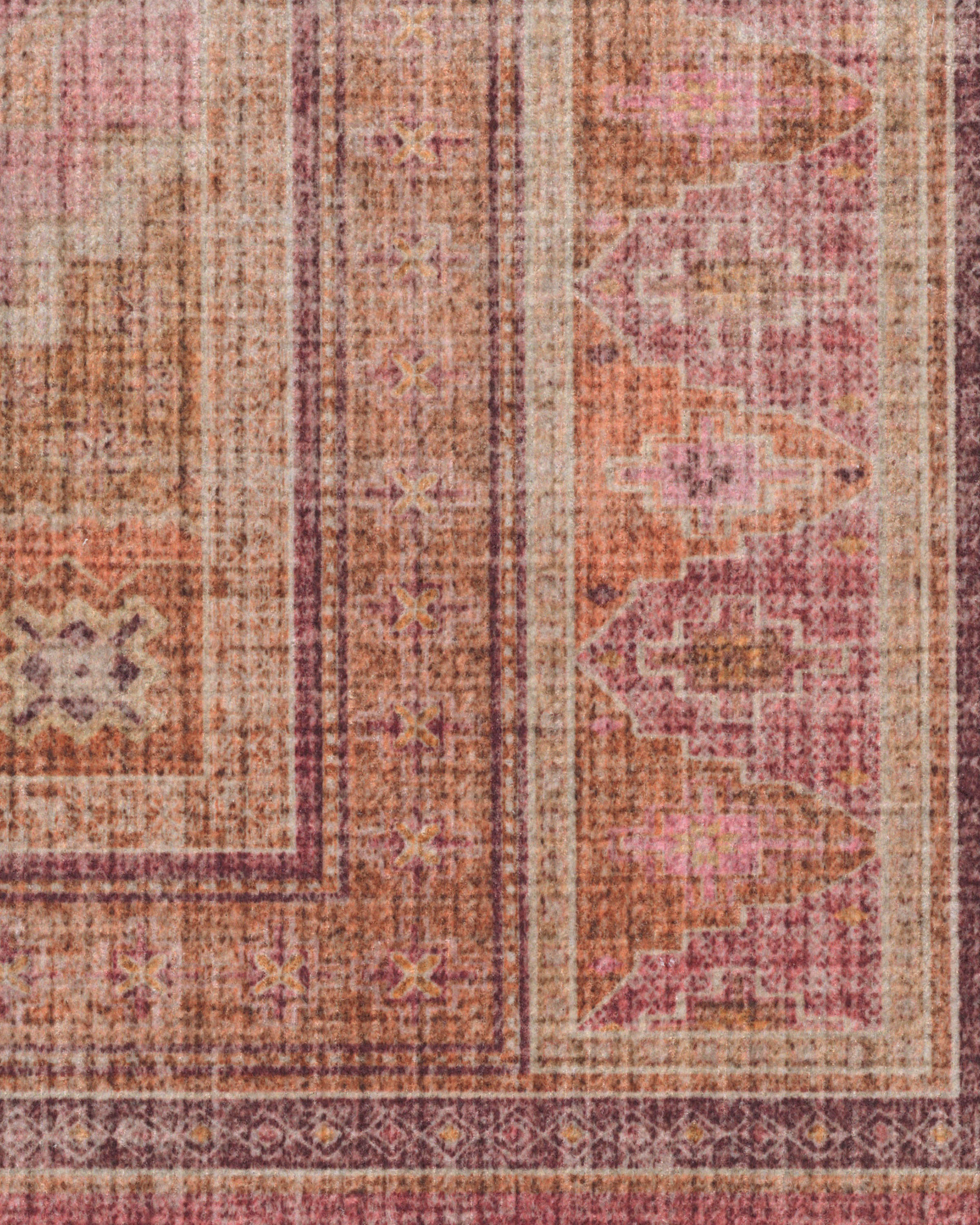 Rayne Pink & Orange Flatwoven Rug