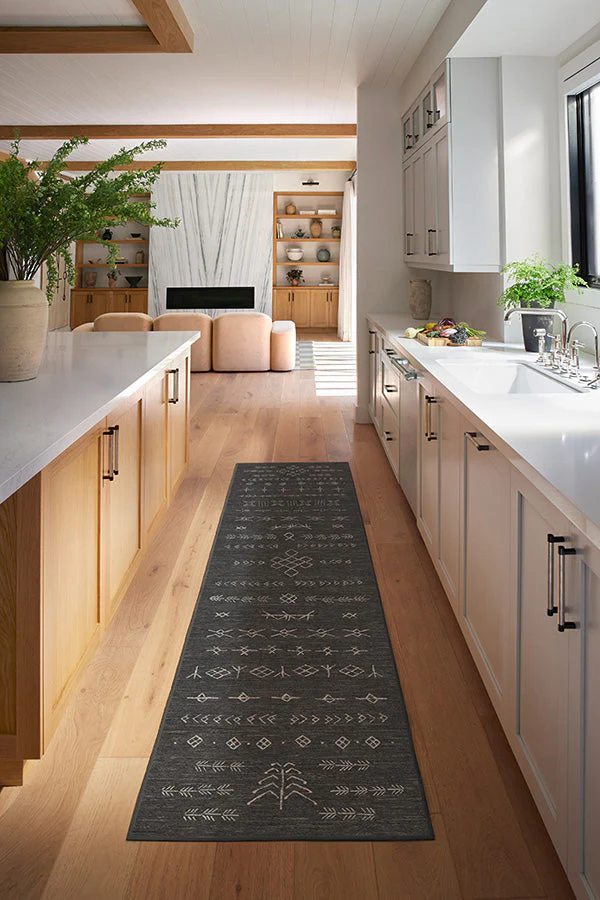 Astrid Soft Black Flatwoven Rug