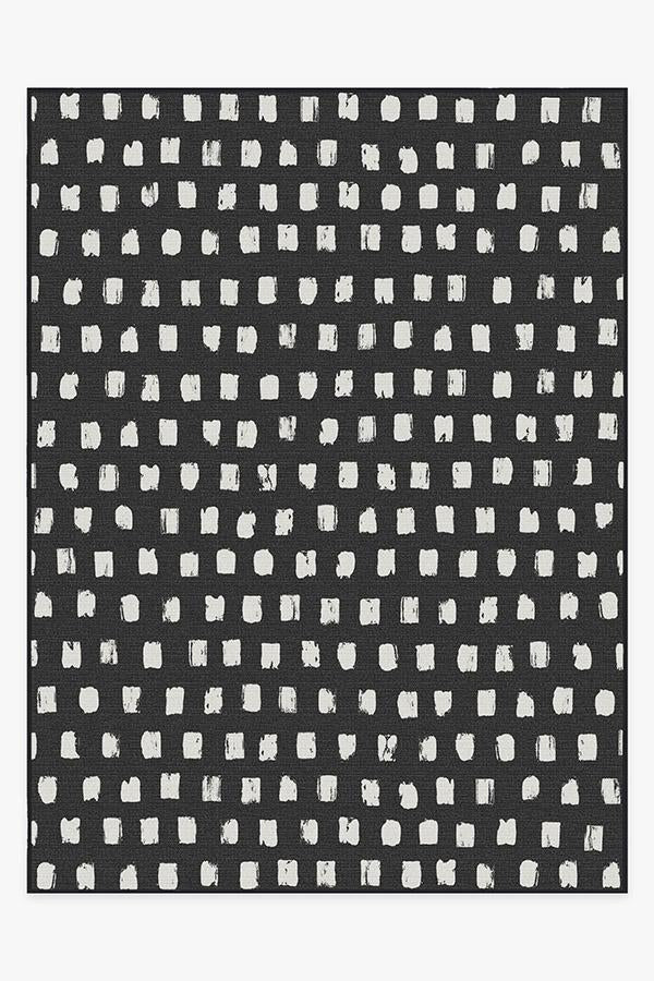 Cobblestone Black Outdoor Rug