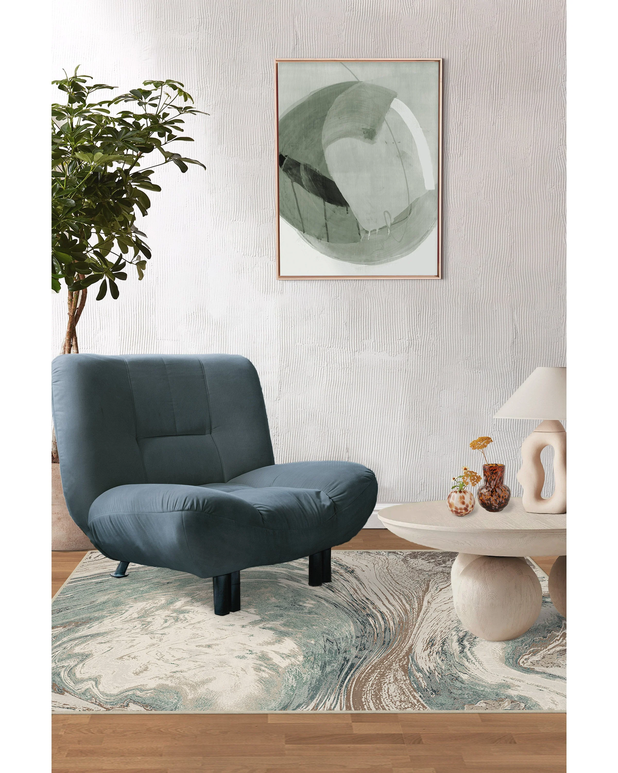 Malaspina Natural Sage Flatwoven Rug