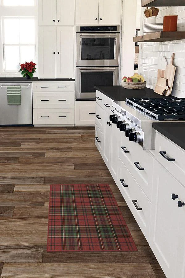 Dress Stewart Tartan Red Flatwoven Rug