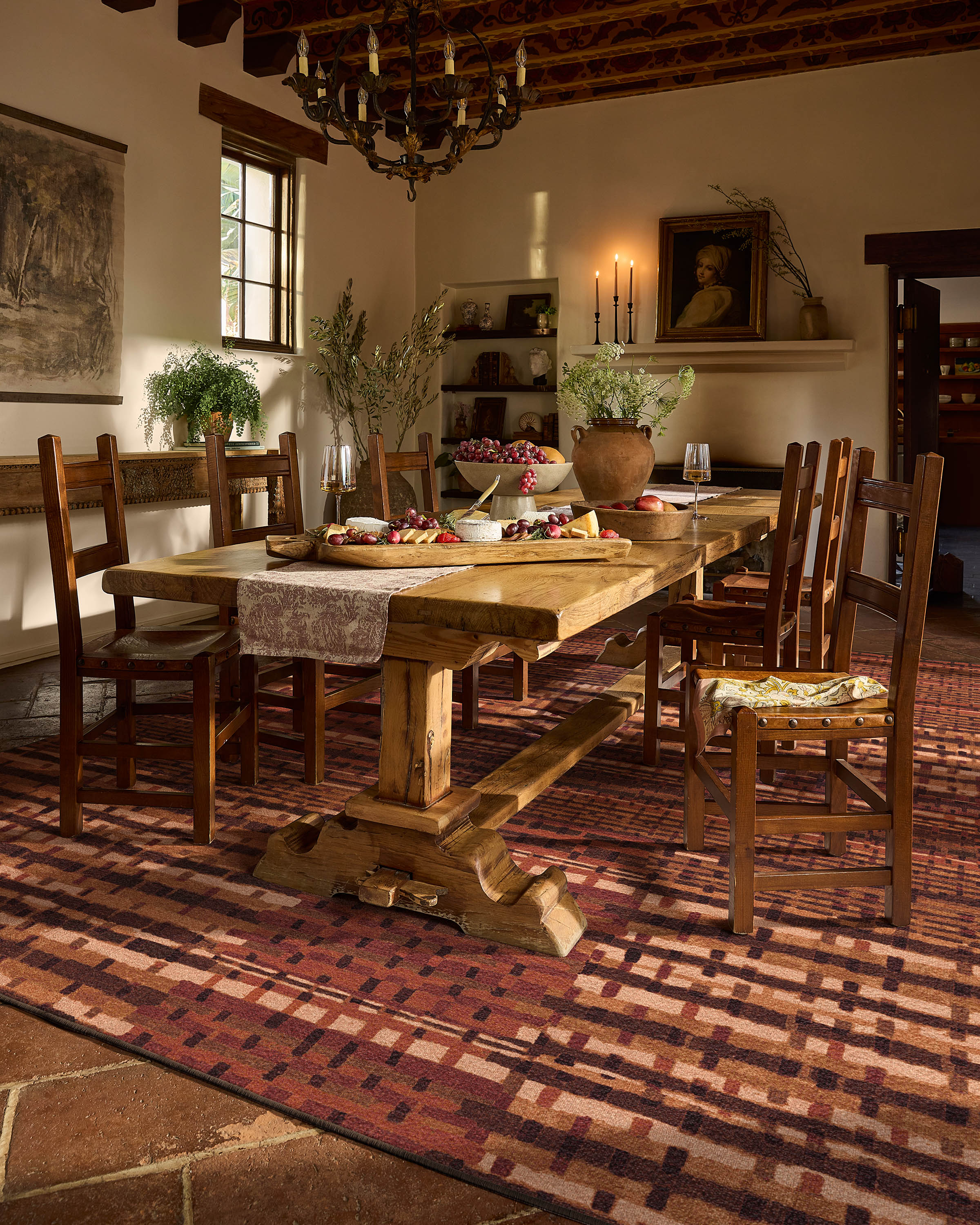 Solene Amber Red Rug