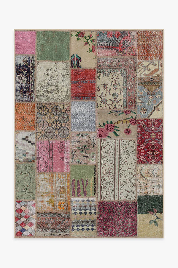 Patchwork Boho Flatwoven Rug