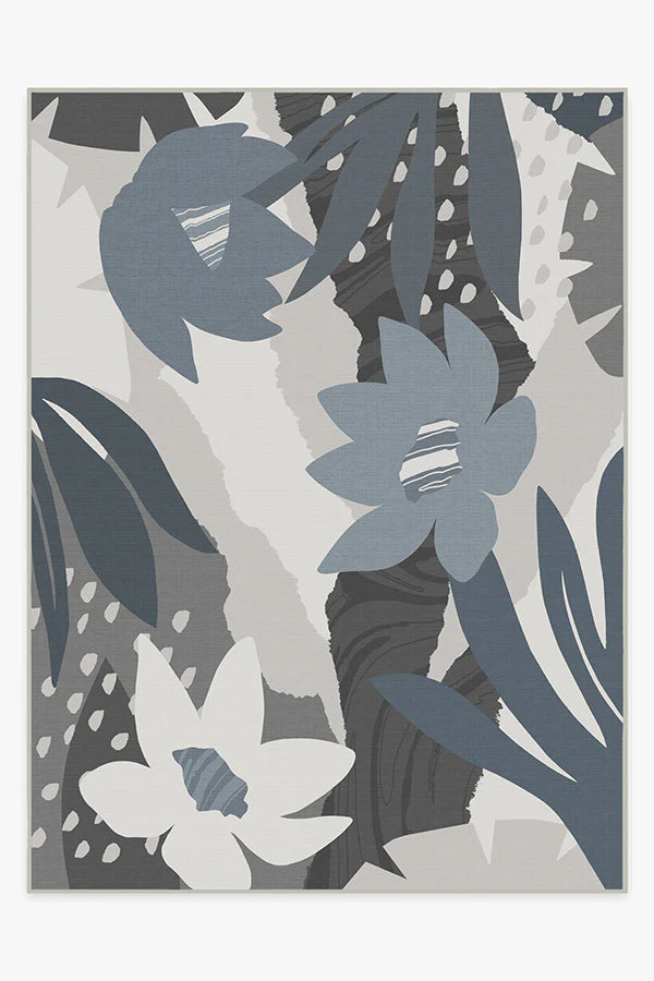 Arcadia Steel Blue Outdoor Rug