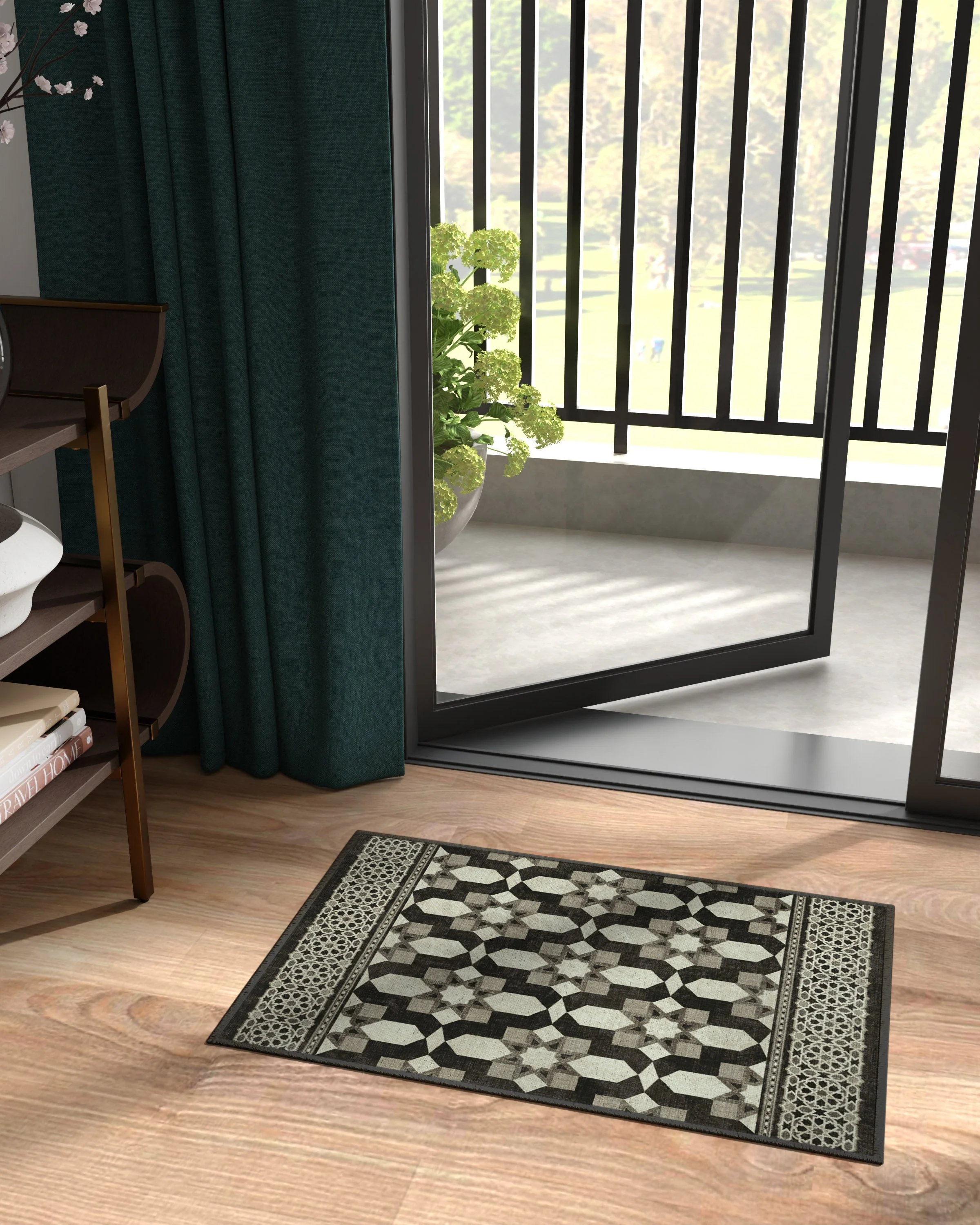 Emir Black & Ivory Rug by Martyn Lawrence Bullard