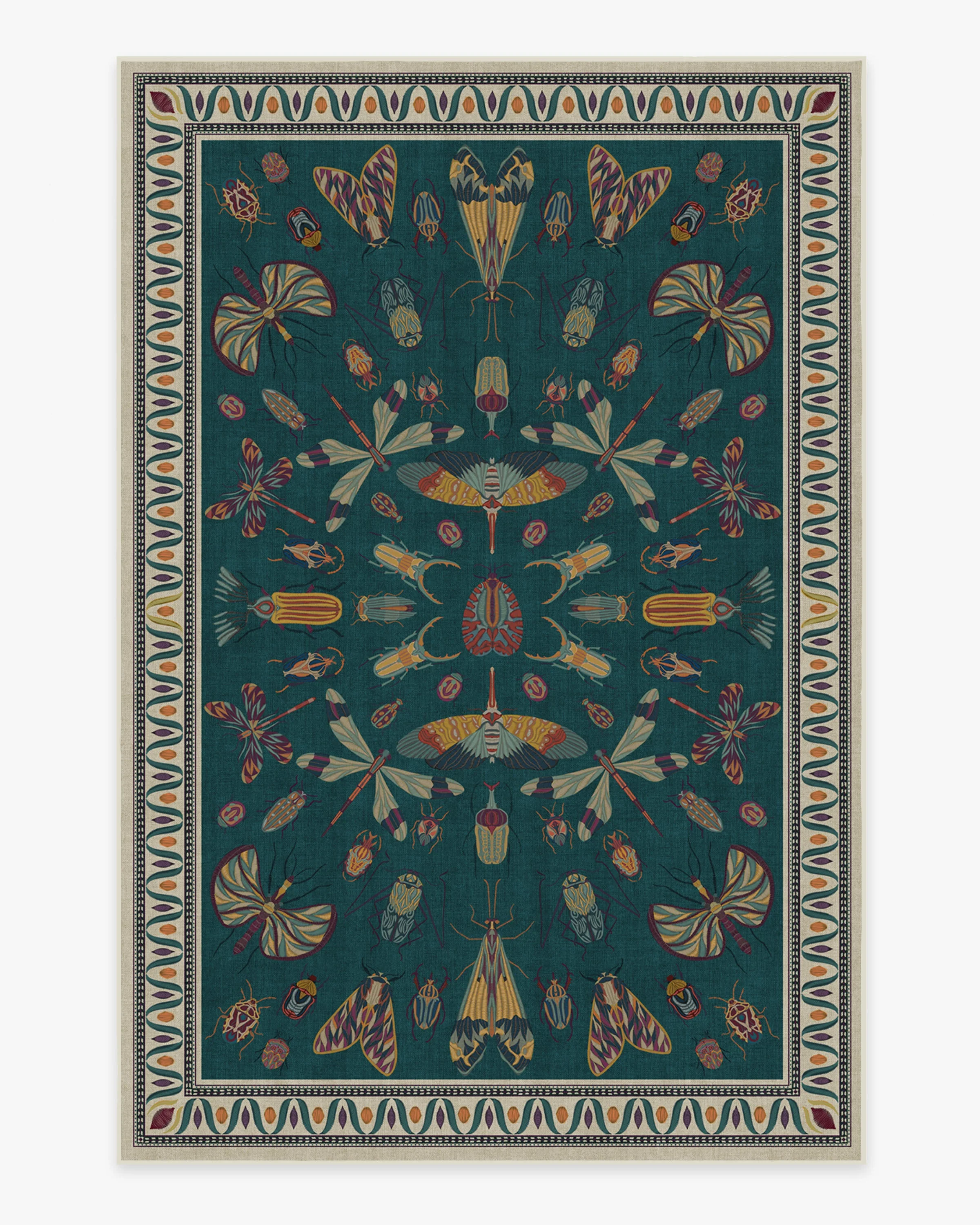 Flutterby Flatwoven Rug by Iris Apfel