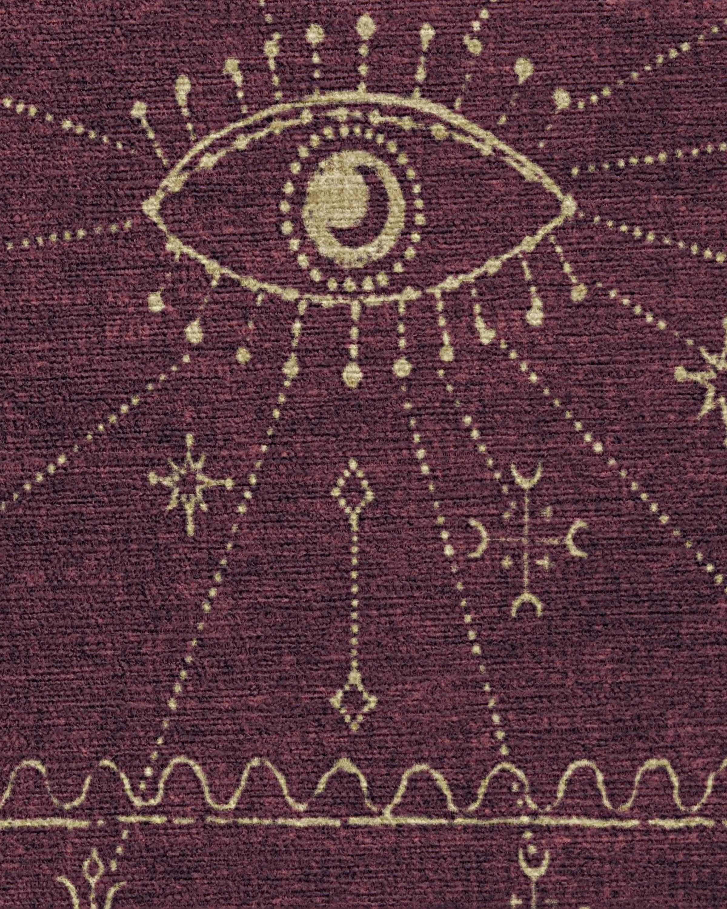 Velith Burgundy Flatwoven Rug
