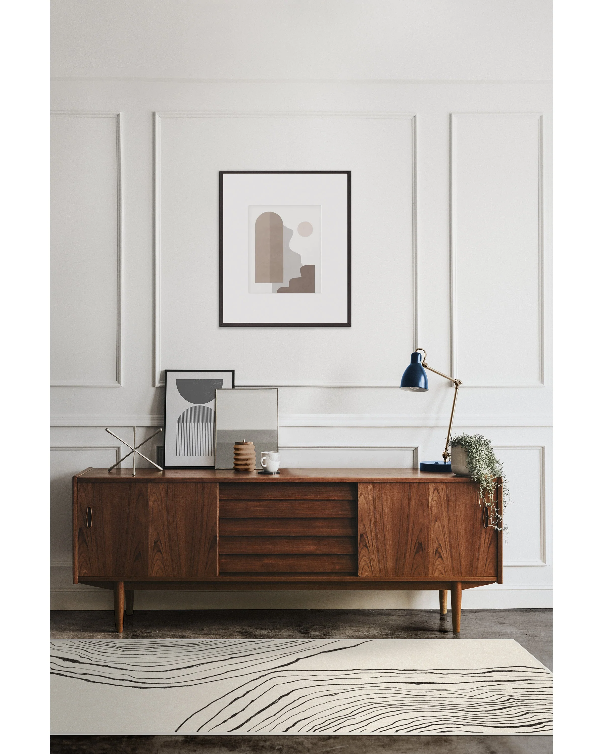 Seine Black & Ivory Rug by Nina Takesh