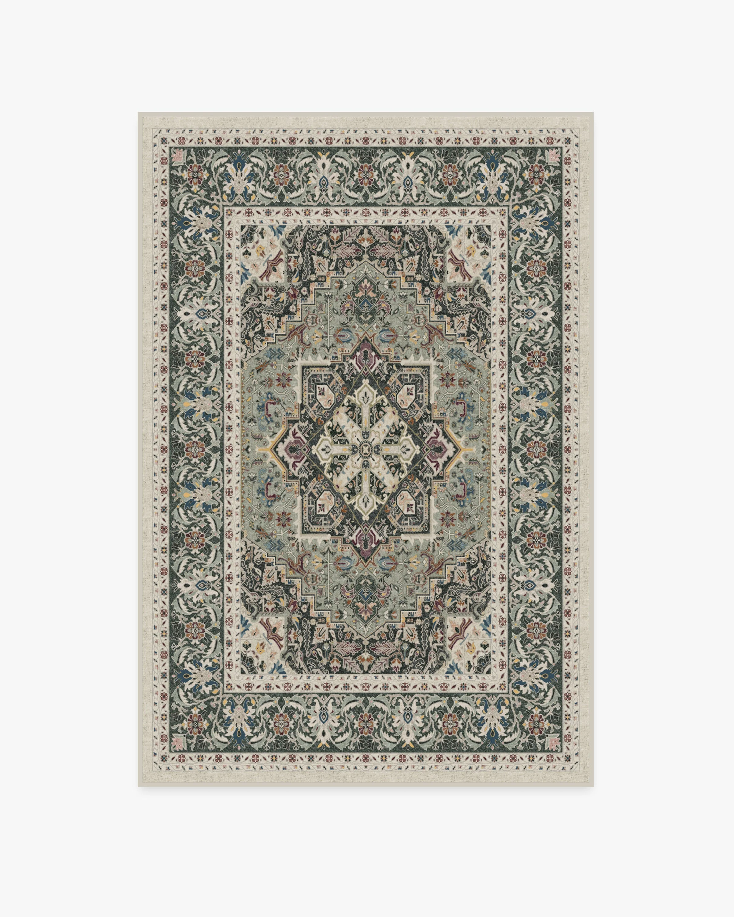 Hendesi Heriz Sage Rug