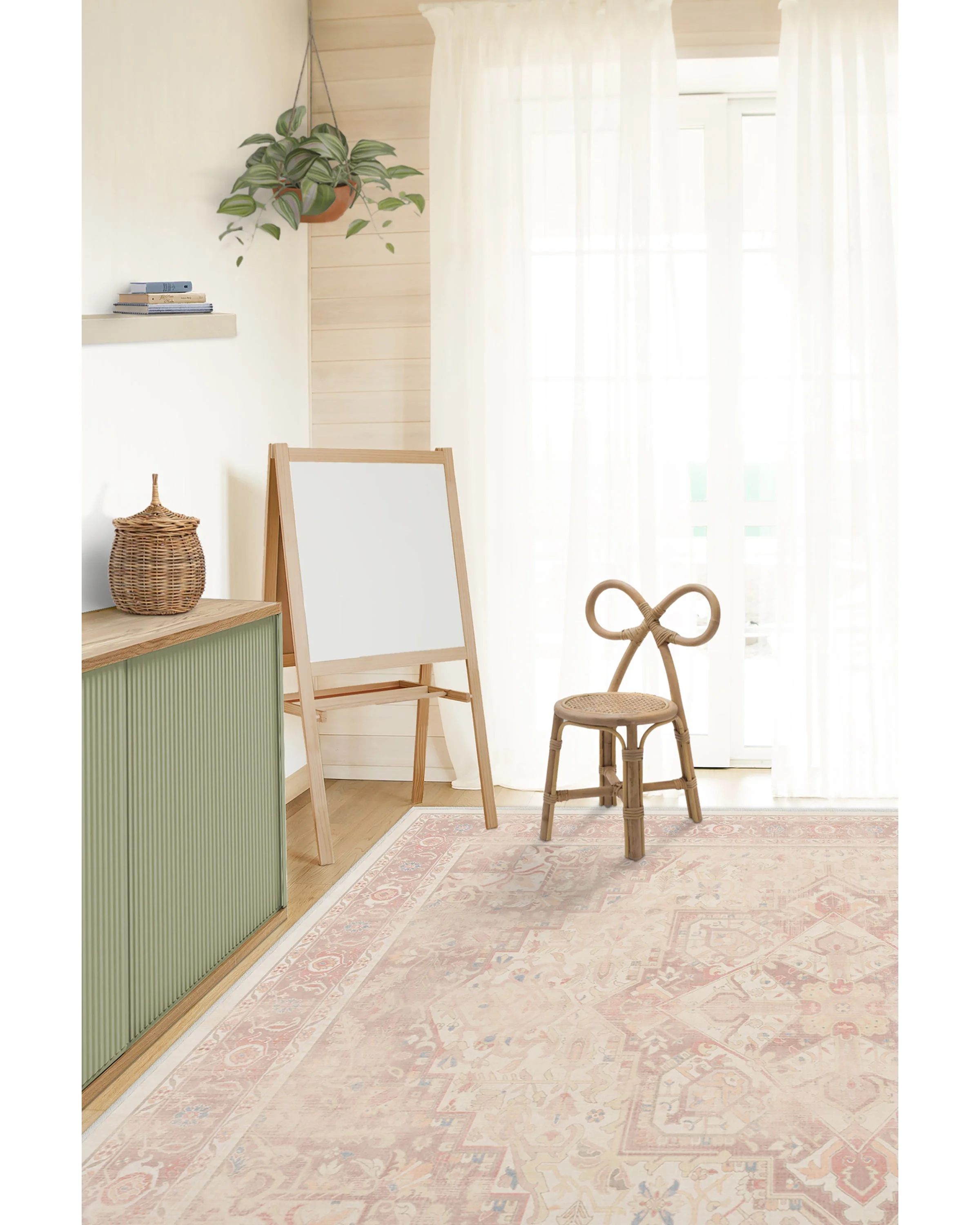 Kamran Soft Pink Rug