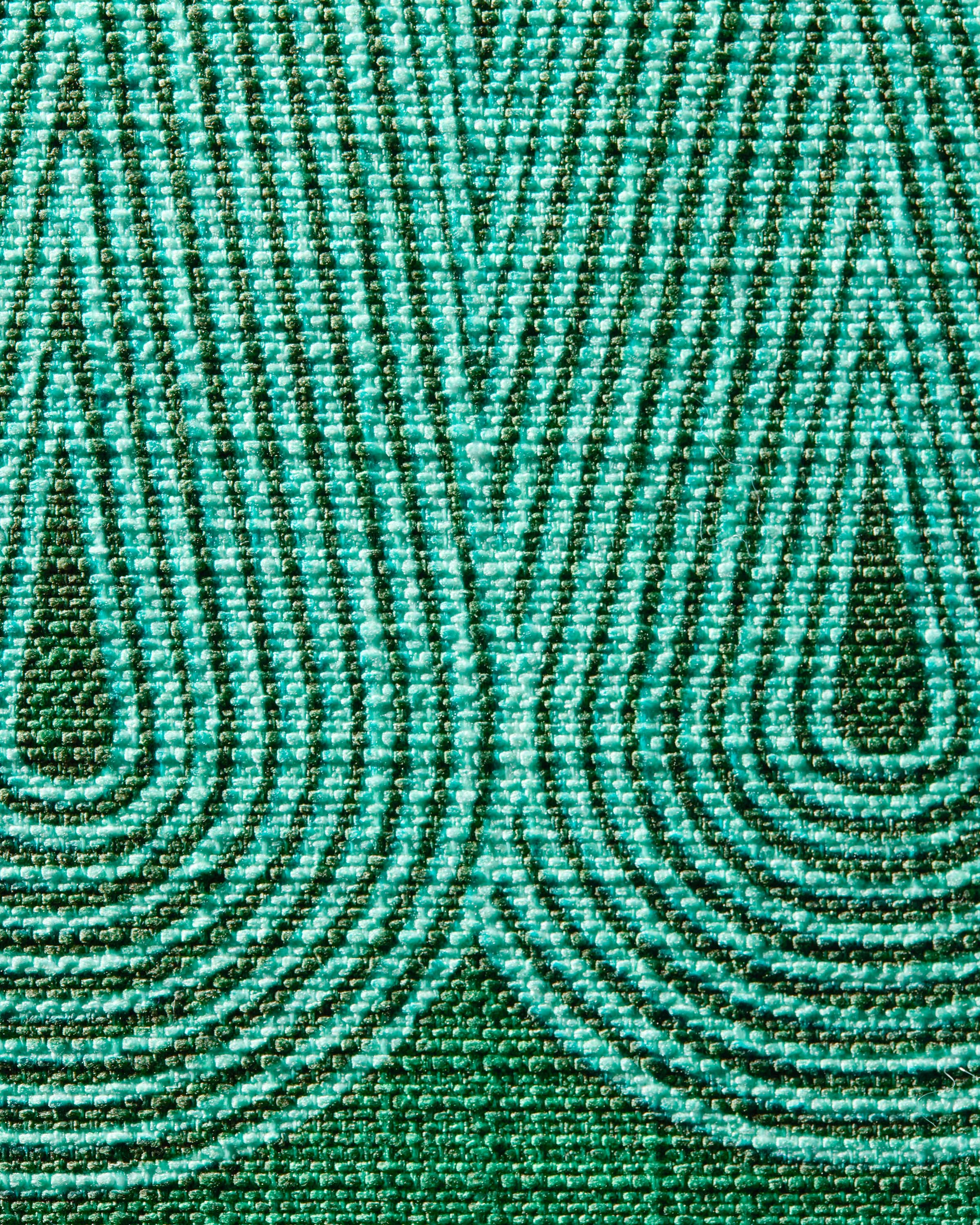 Pompidou Green Woven Throw Pillow by Jonathan Adler