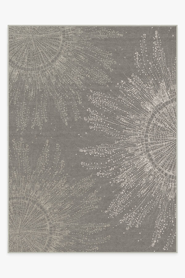 Jellyfish Bloom Silver Flatwoven Rug