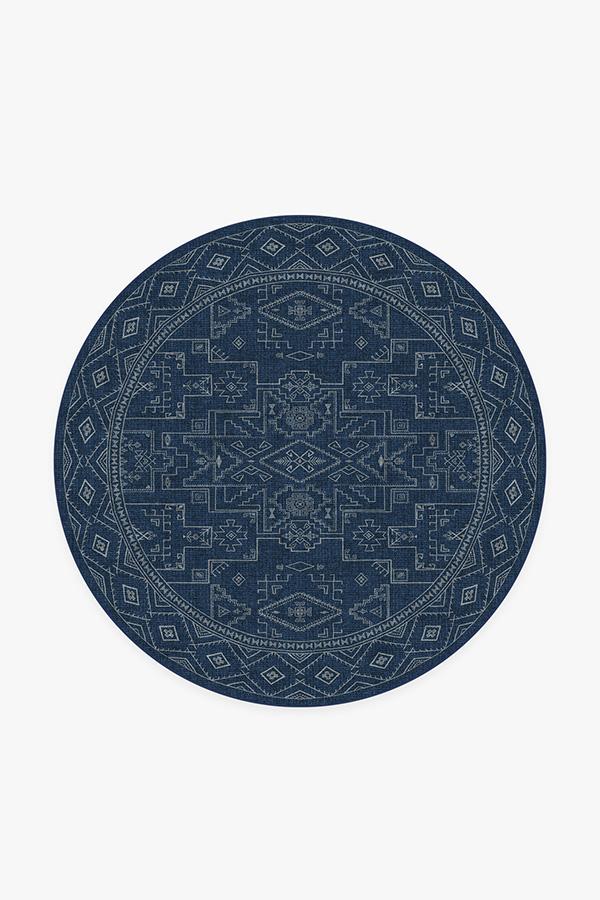 Leelu Navy Blue Flatwoven Rug