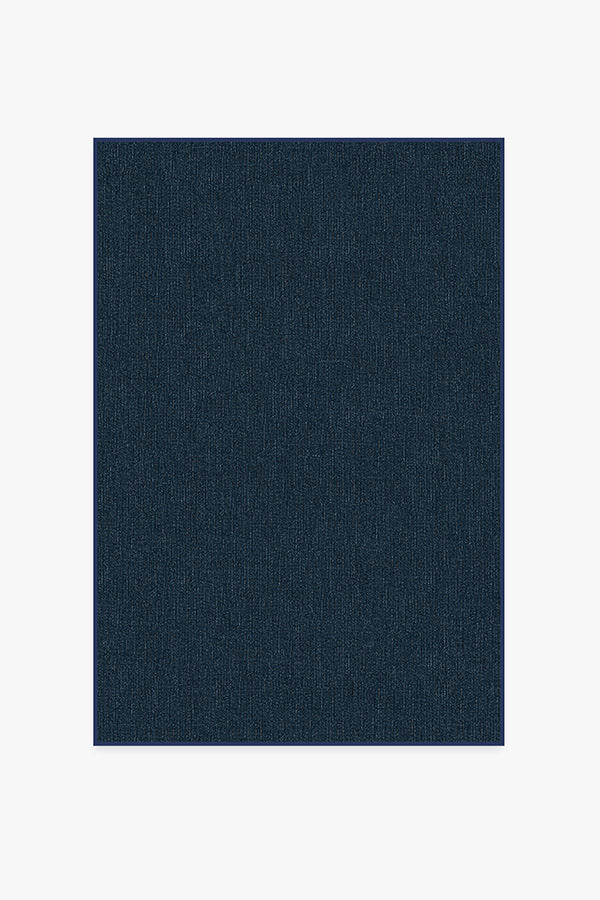 Heathered Solid Navy Rug
