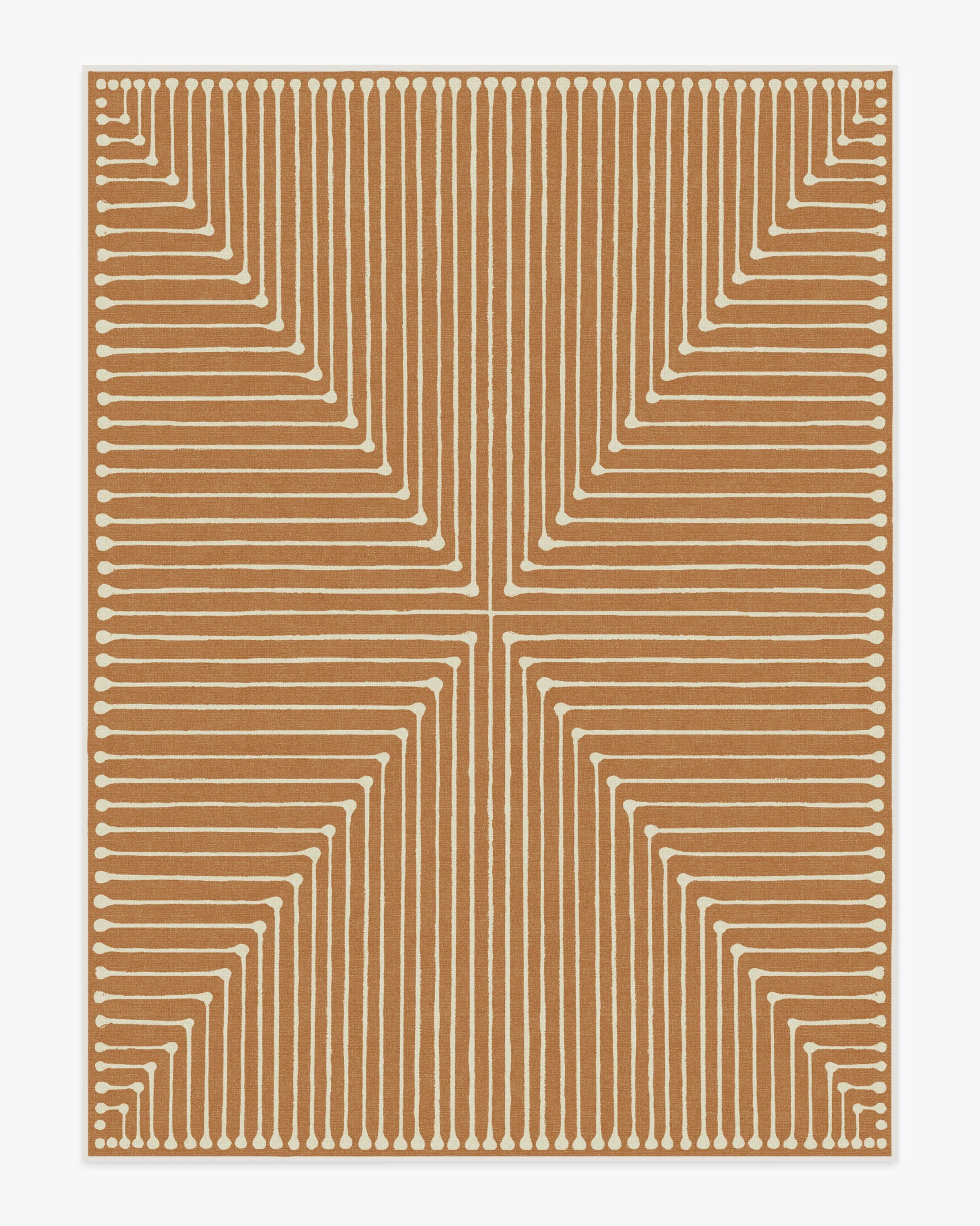 Inkdrop Copper Rug by Jonathan Adler