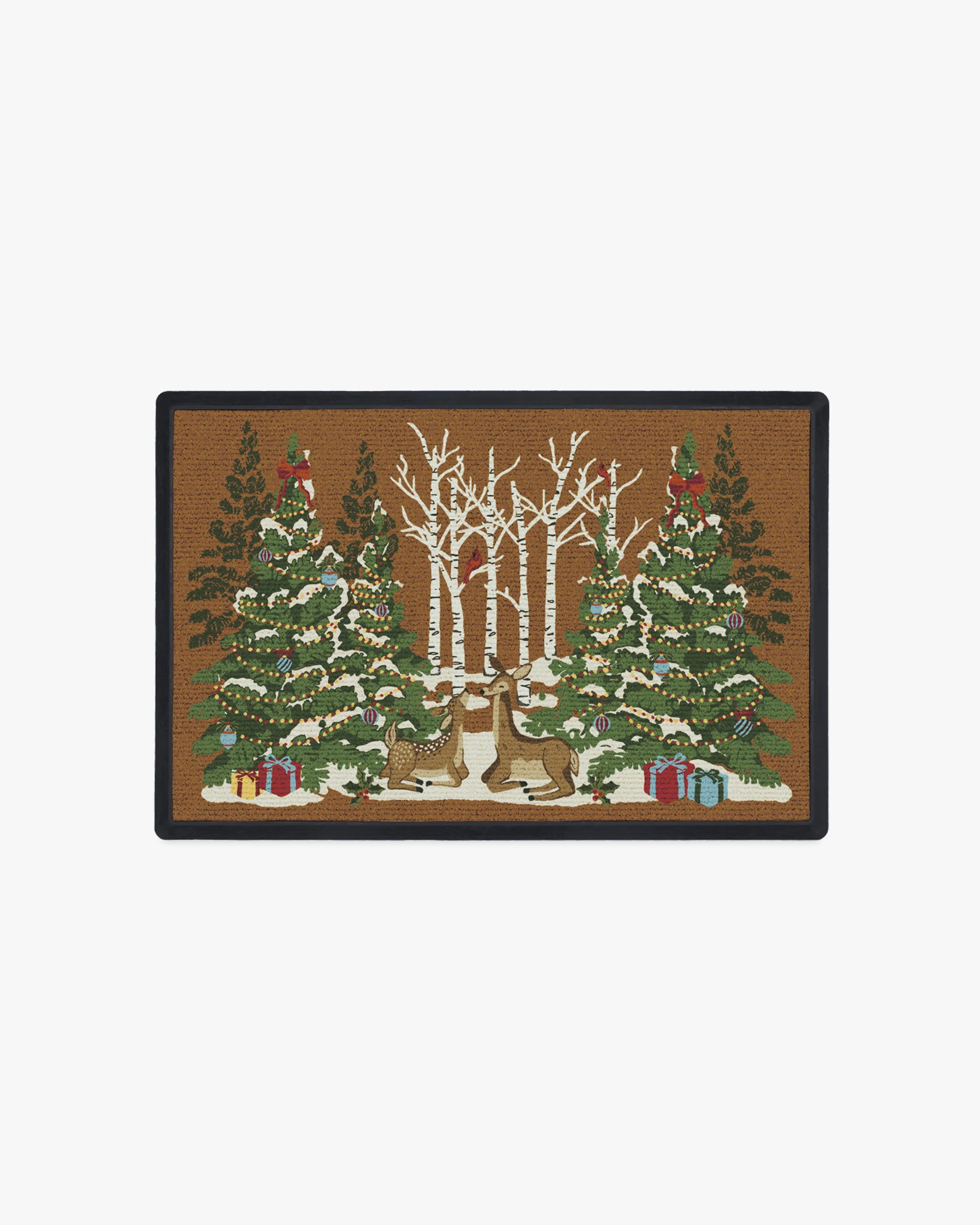 Woodland Holiday Doormat