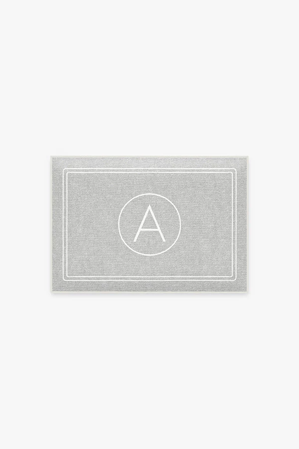 Halo Monogram Bath Mat