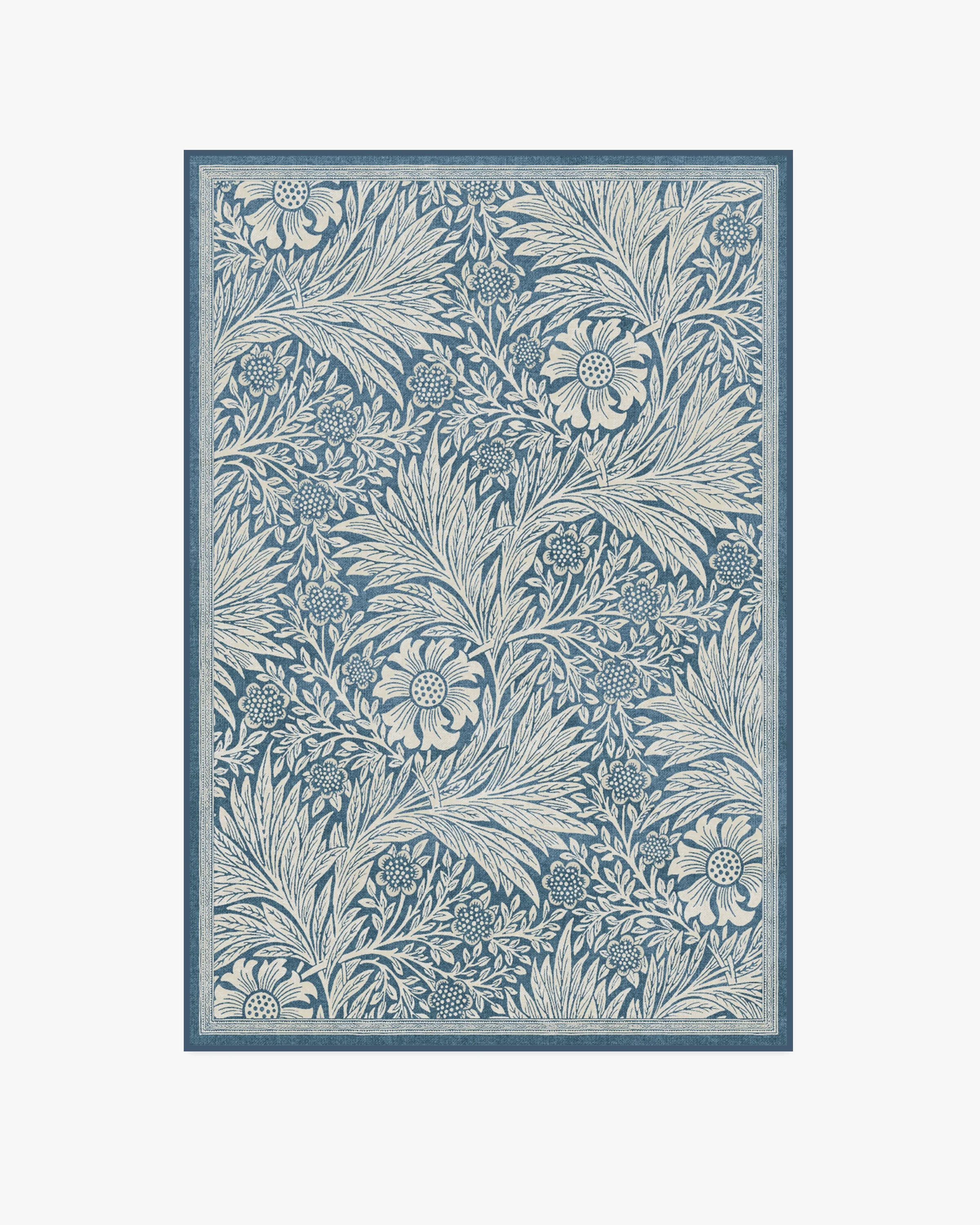 Marigold Blue Flatwoven Rug by Morris & Co.