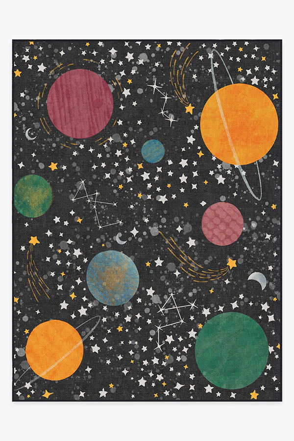 Outer Space Black Rug