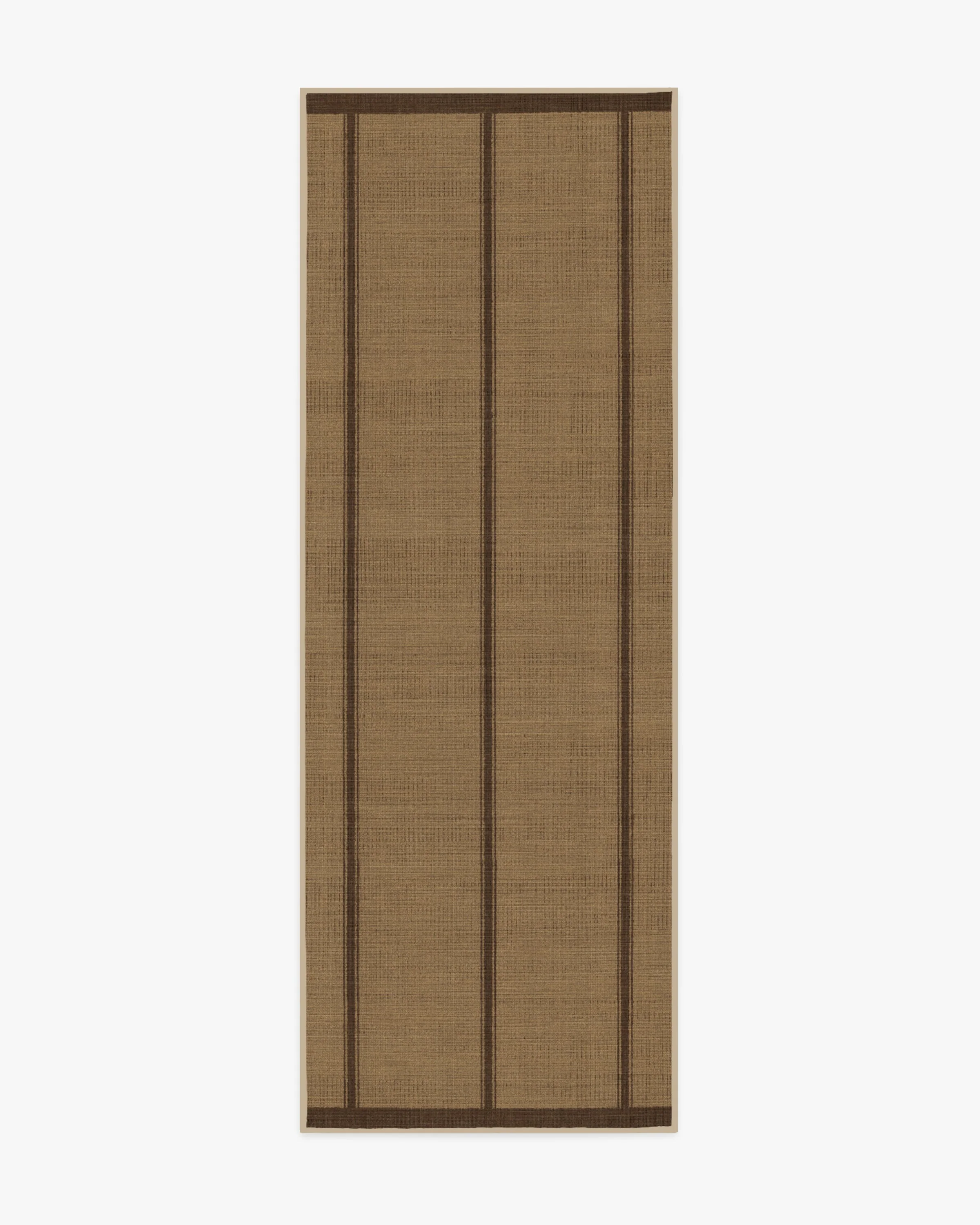 Harvest Stripe Brown Re-Jute Rug by Architectural Digest