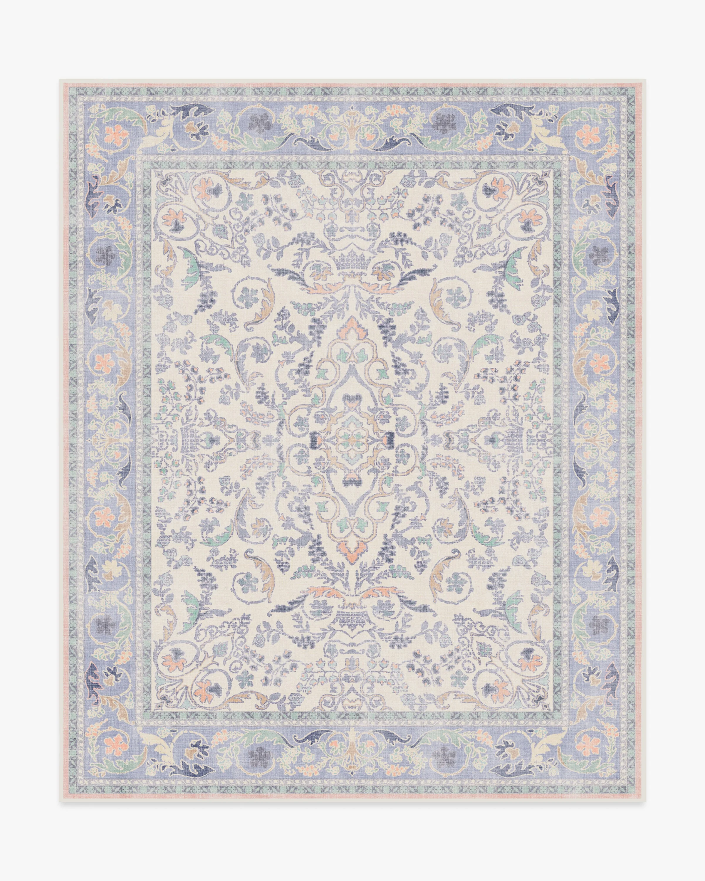 Fit For A Queen Soft Lavender Flatwoven Rug by Bridgerton