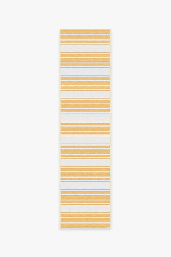 Marina Stripe Yellow Outdoor Rug