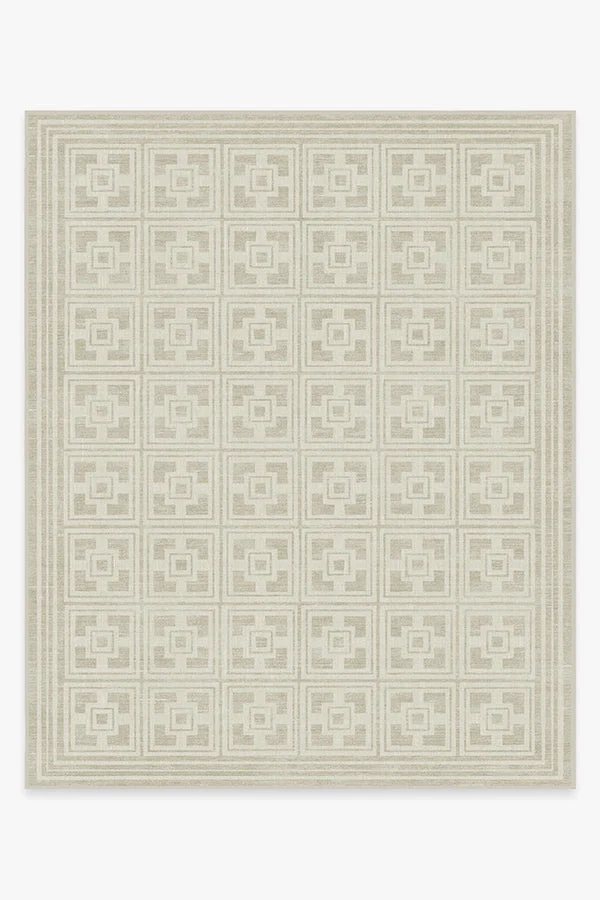 Palm Springs Ivory Stone Rug by Gray Malin