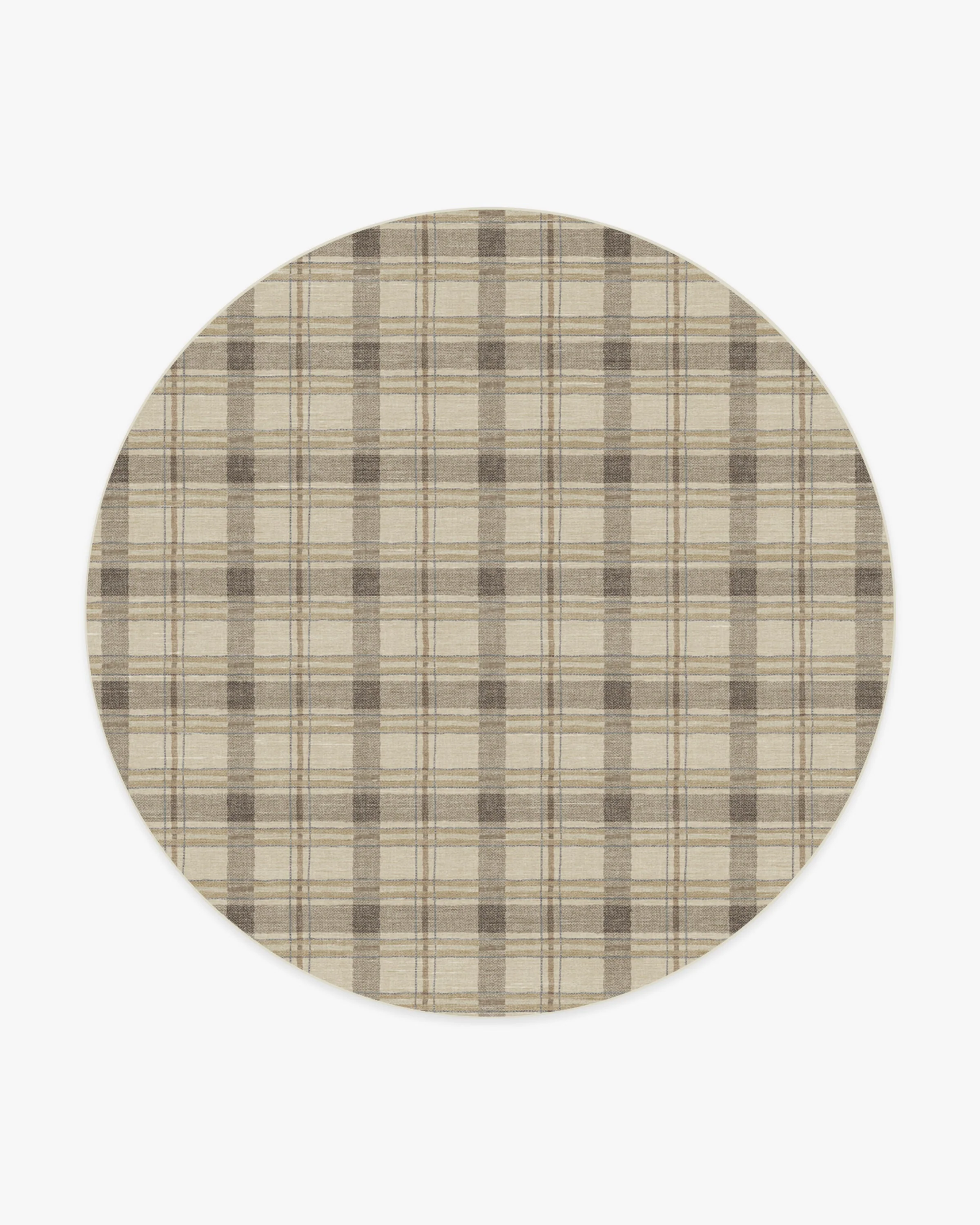 Piper Plaid Neutral Flatwoven Rug