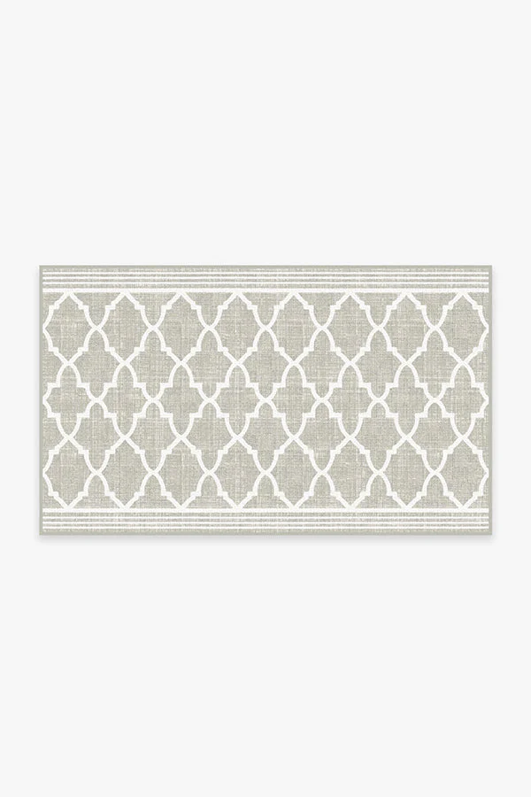 Varia Trellis Stone Outdoor Rug