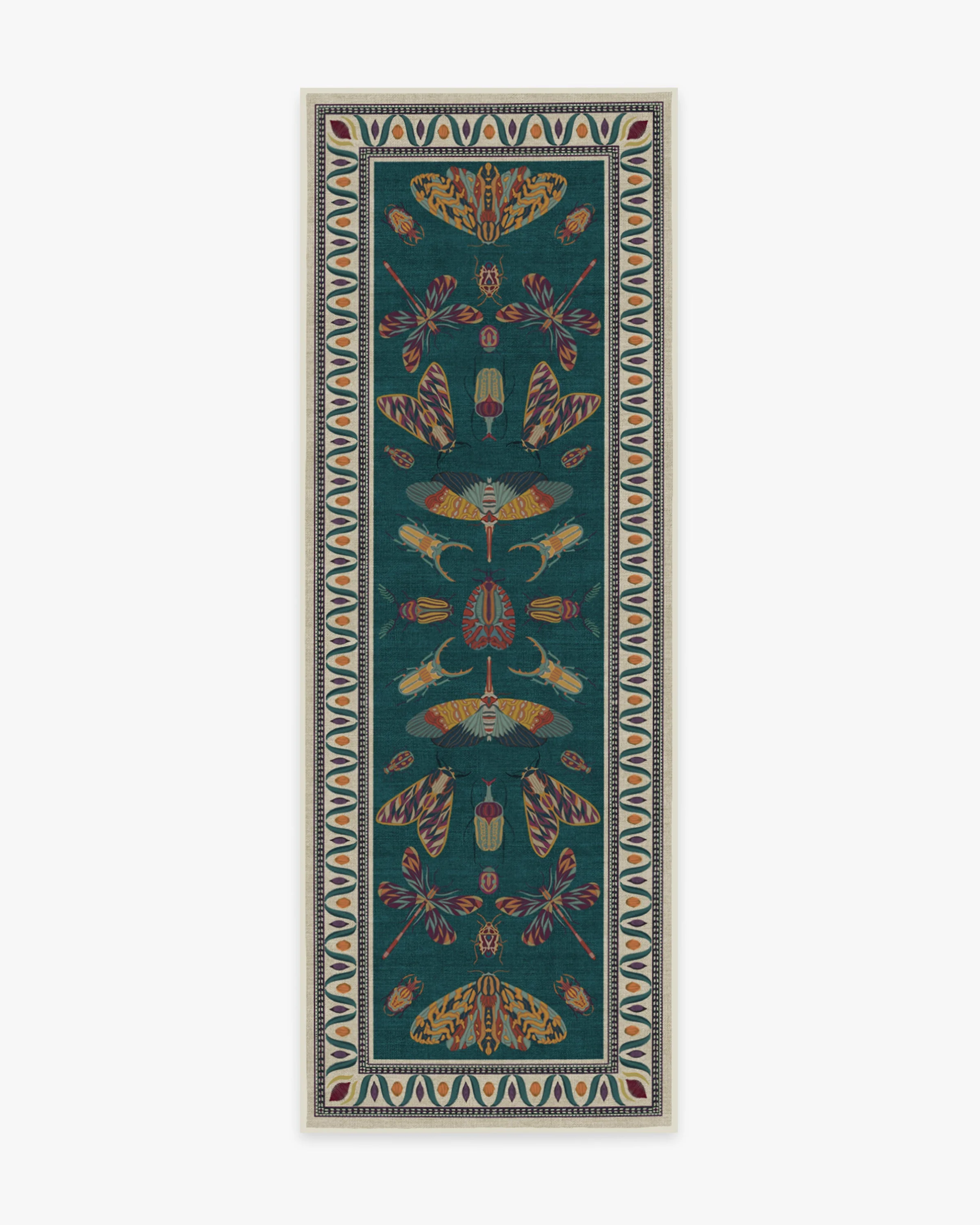 Flutterby Flatwoven Rug by Iris Apfel