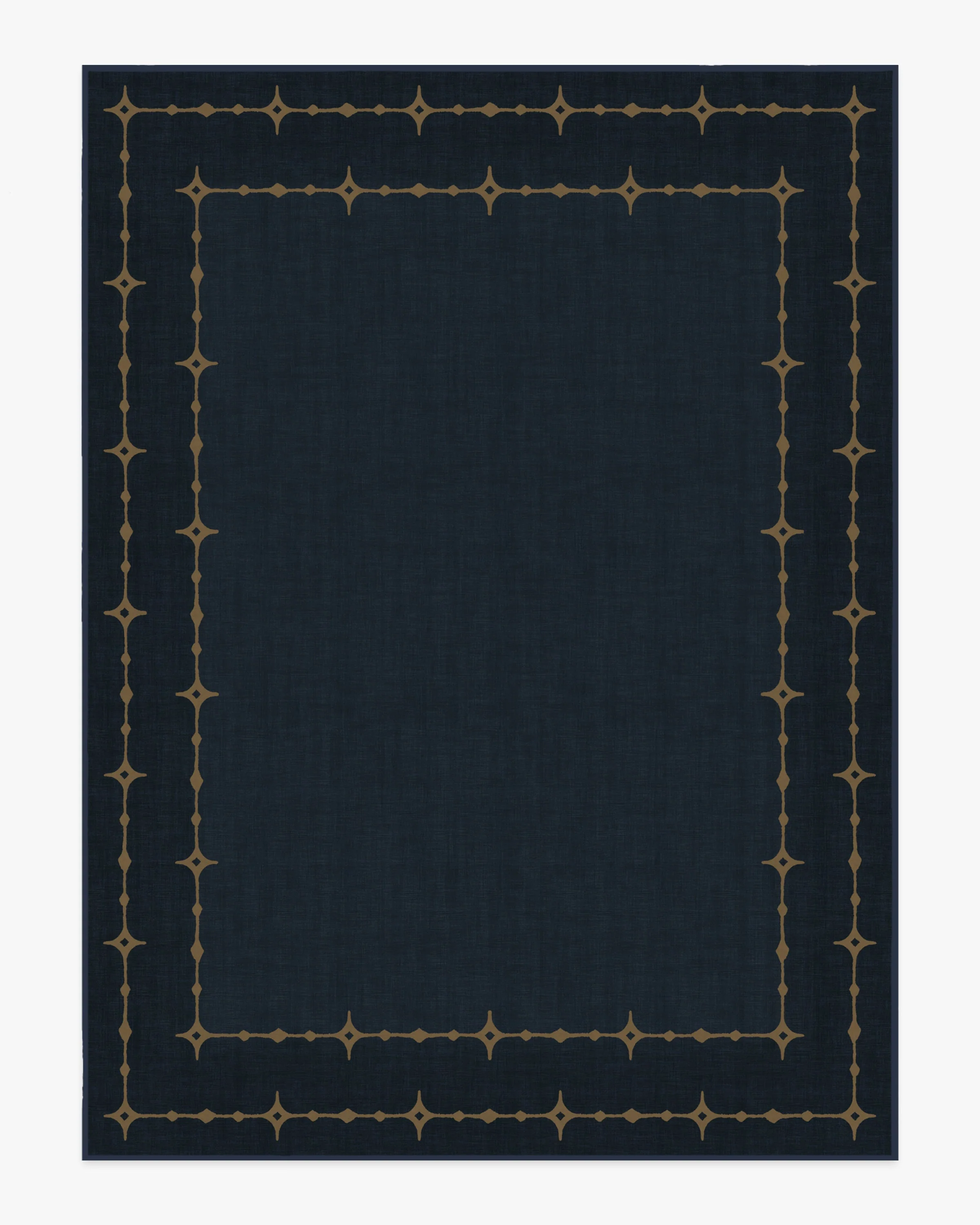 Sparkle Border Dark Navy Rug