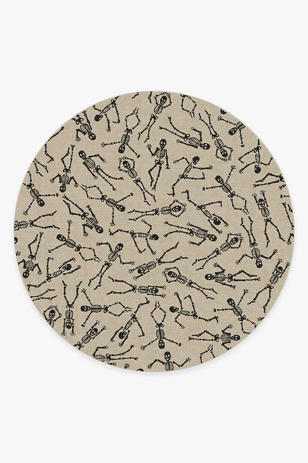 Bone Dance White Flatwoven Rug