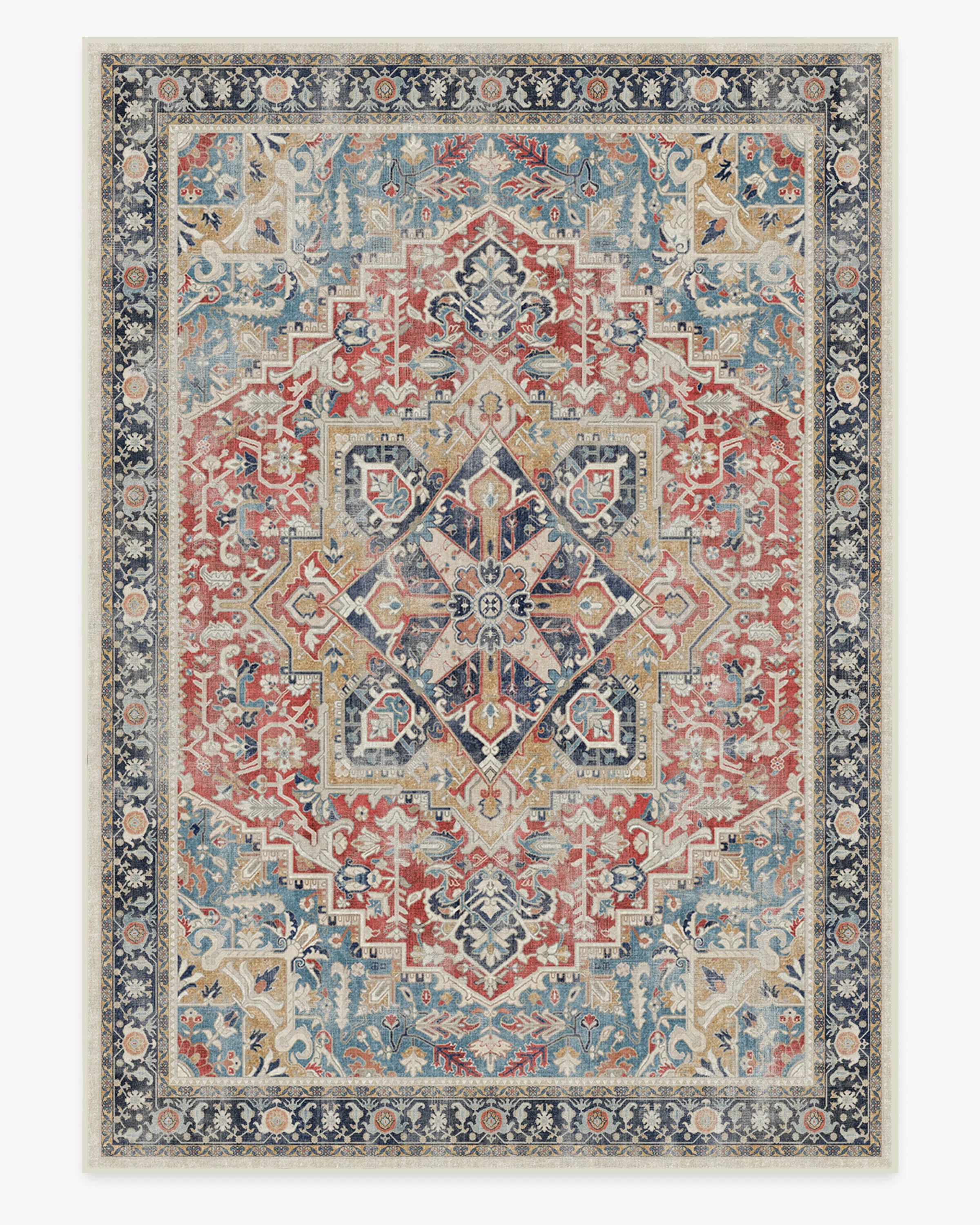 Kamran Cayenne Red Flatwoven Rug