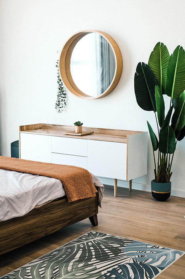 Monstera Jade Flatwoven Rug