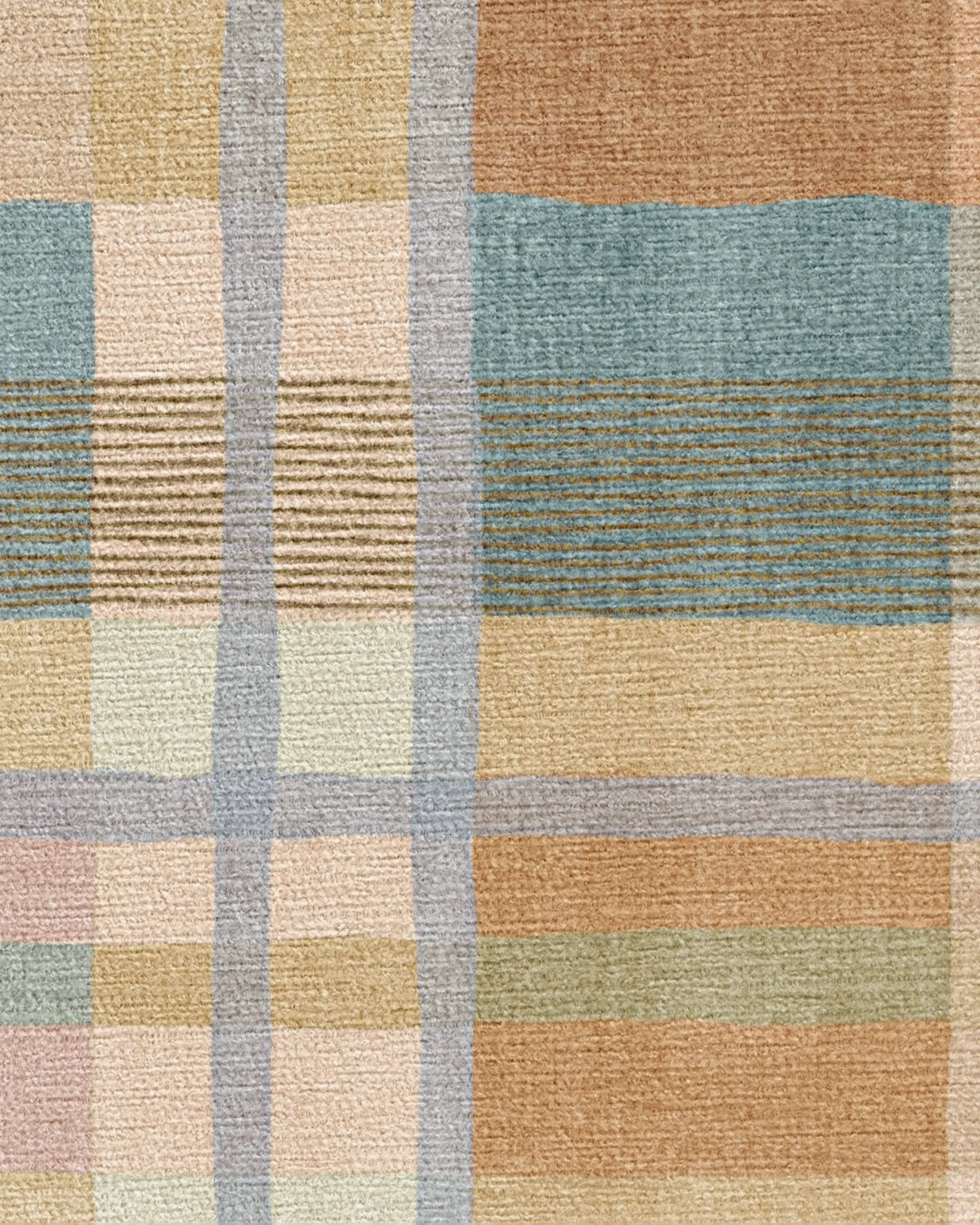 Margot Plaid Ochre Multicolor Flatwoven Rug