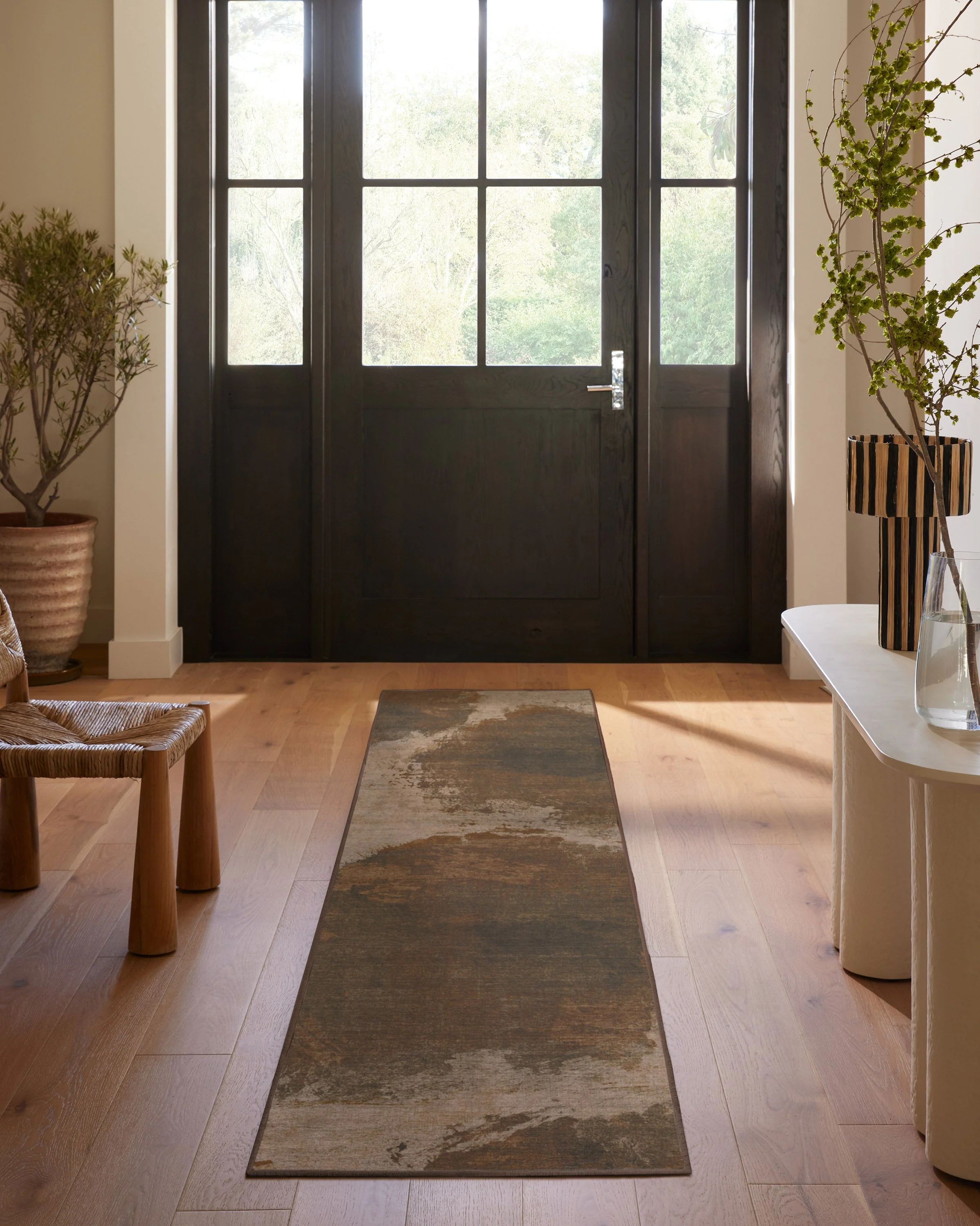 Jorda Bronze Natural Rug by Architectural Digest