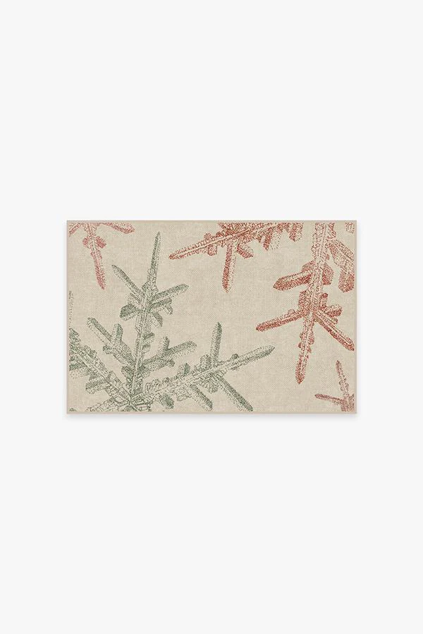 Snowflake Creme Flatwoven Rug