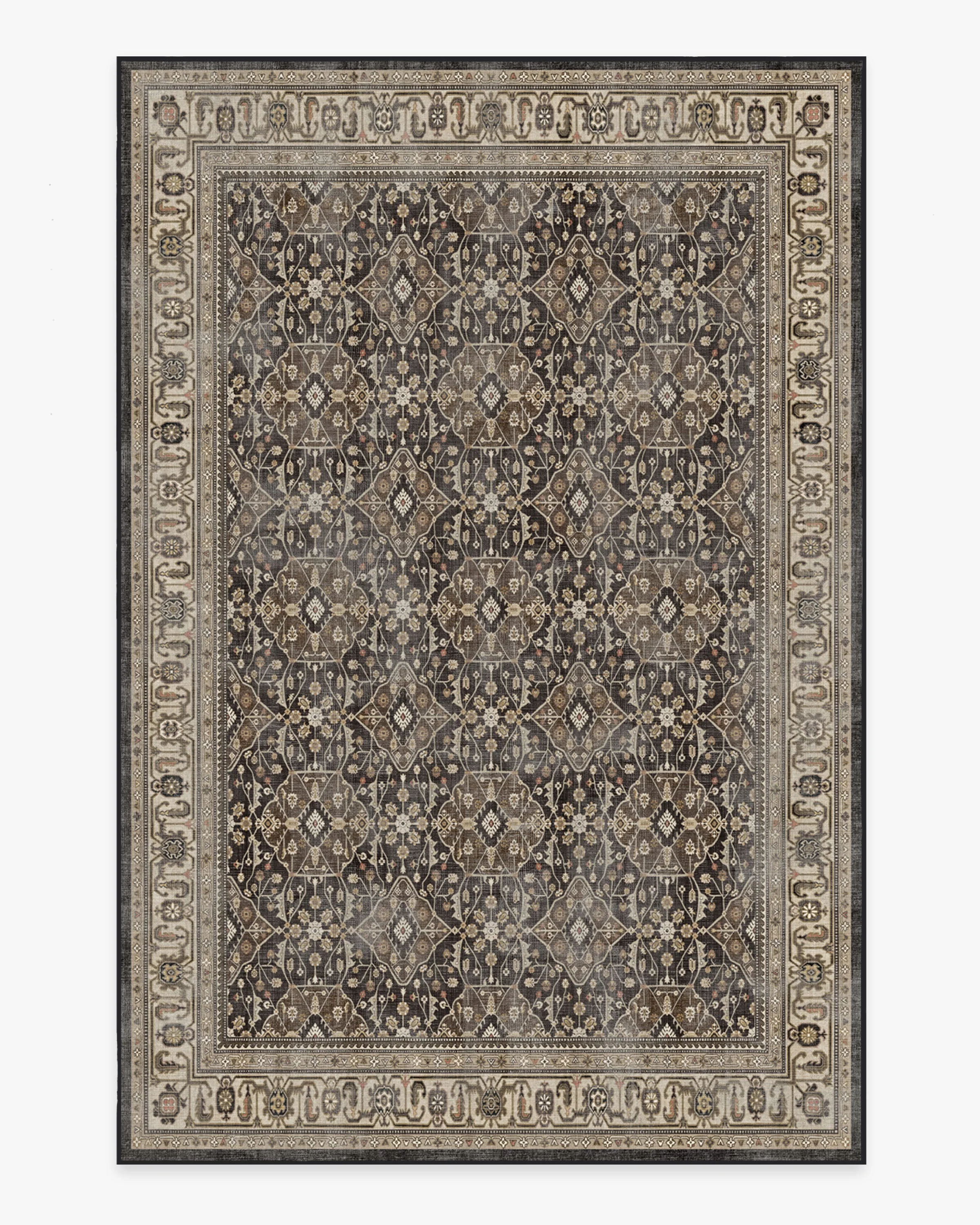 Alessia Dark Wood Flatwoven Rug