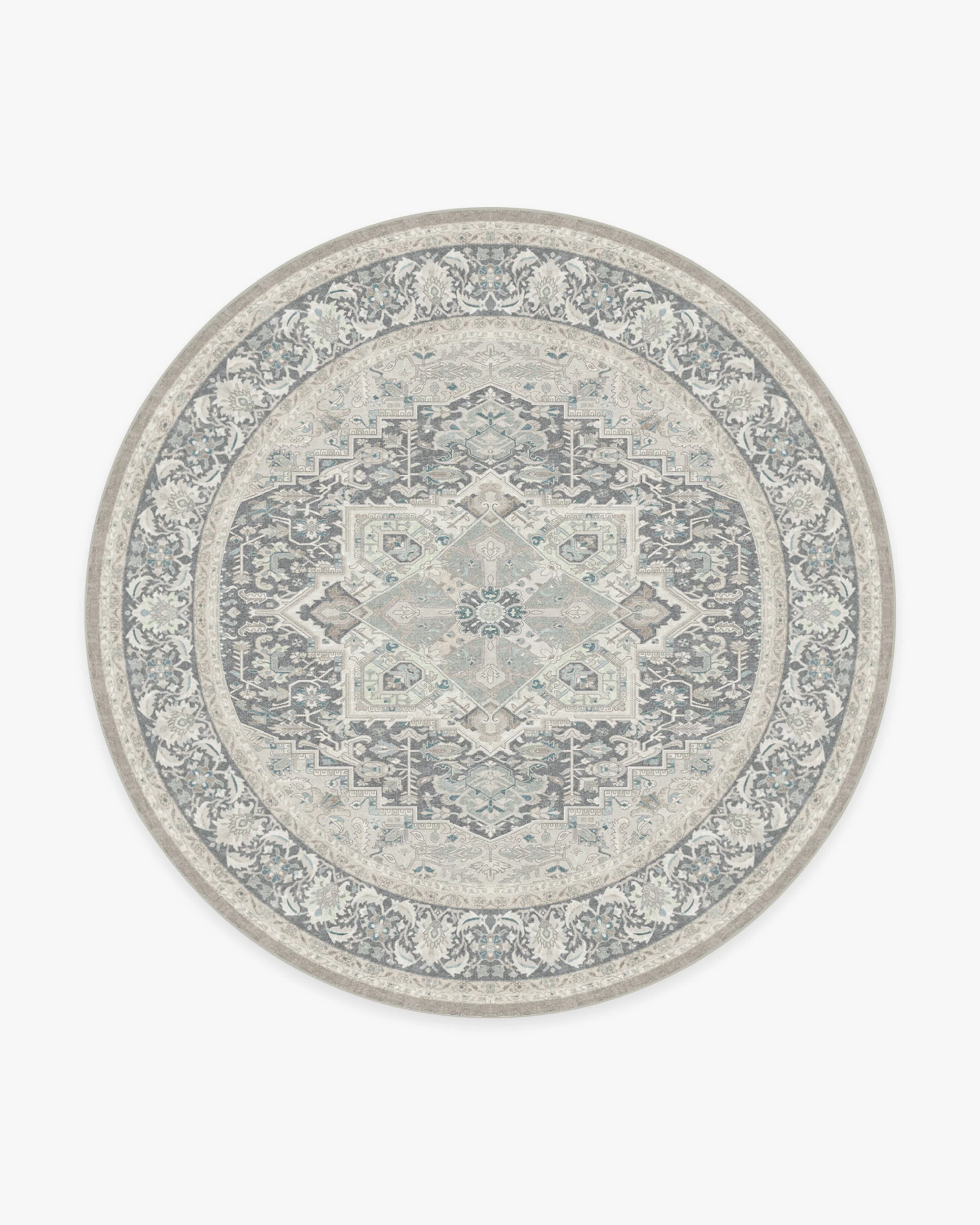 Hendesi Heriz Abalone Rug