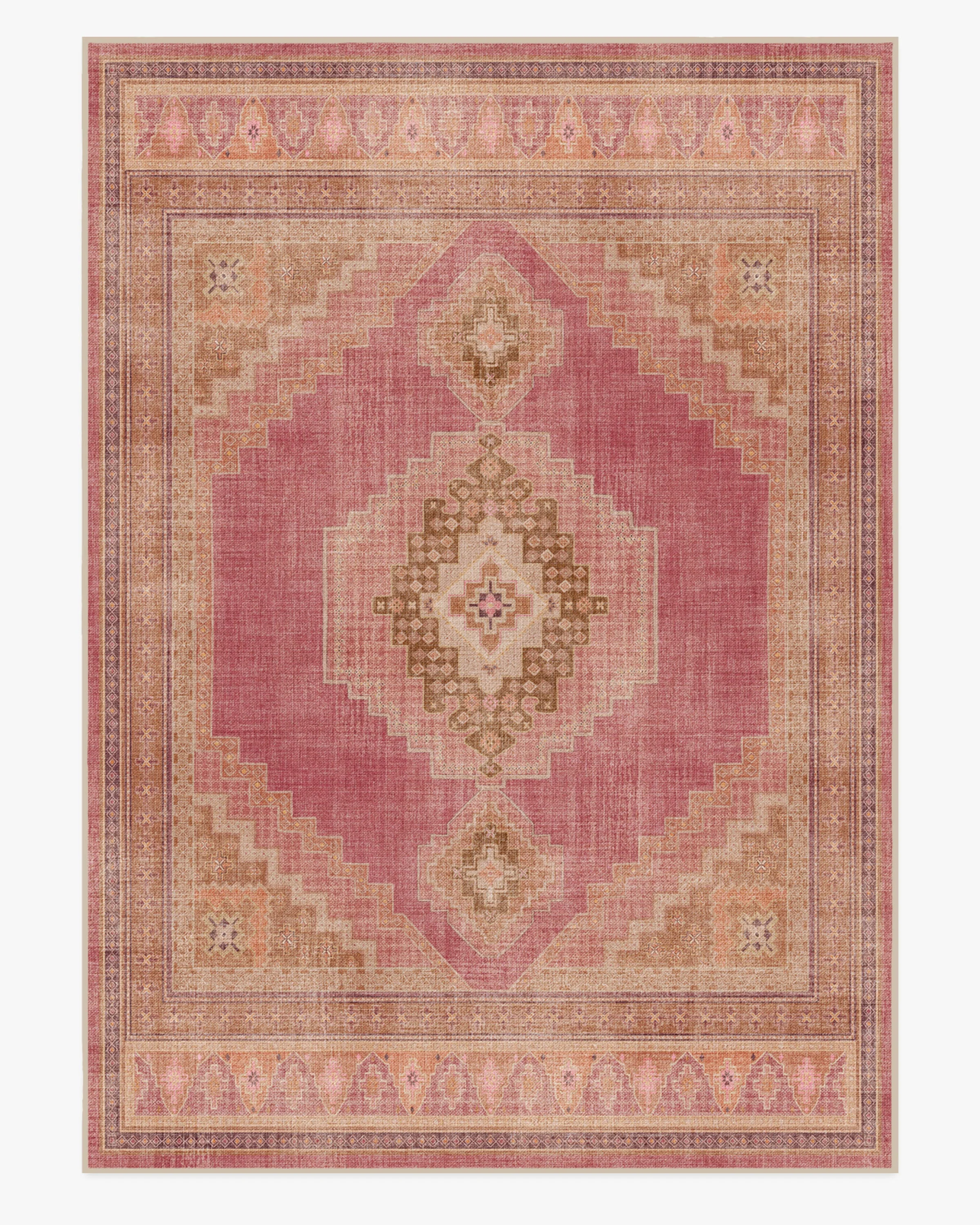 Rayne Pink & Orange Flatwoven Rug