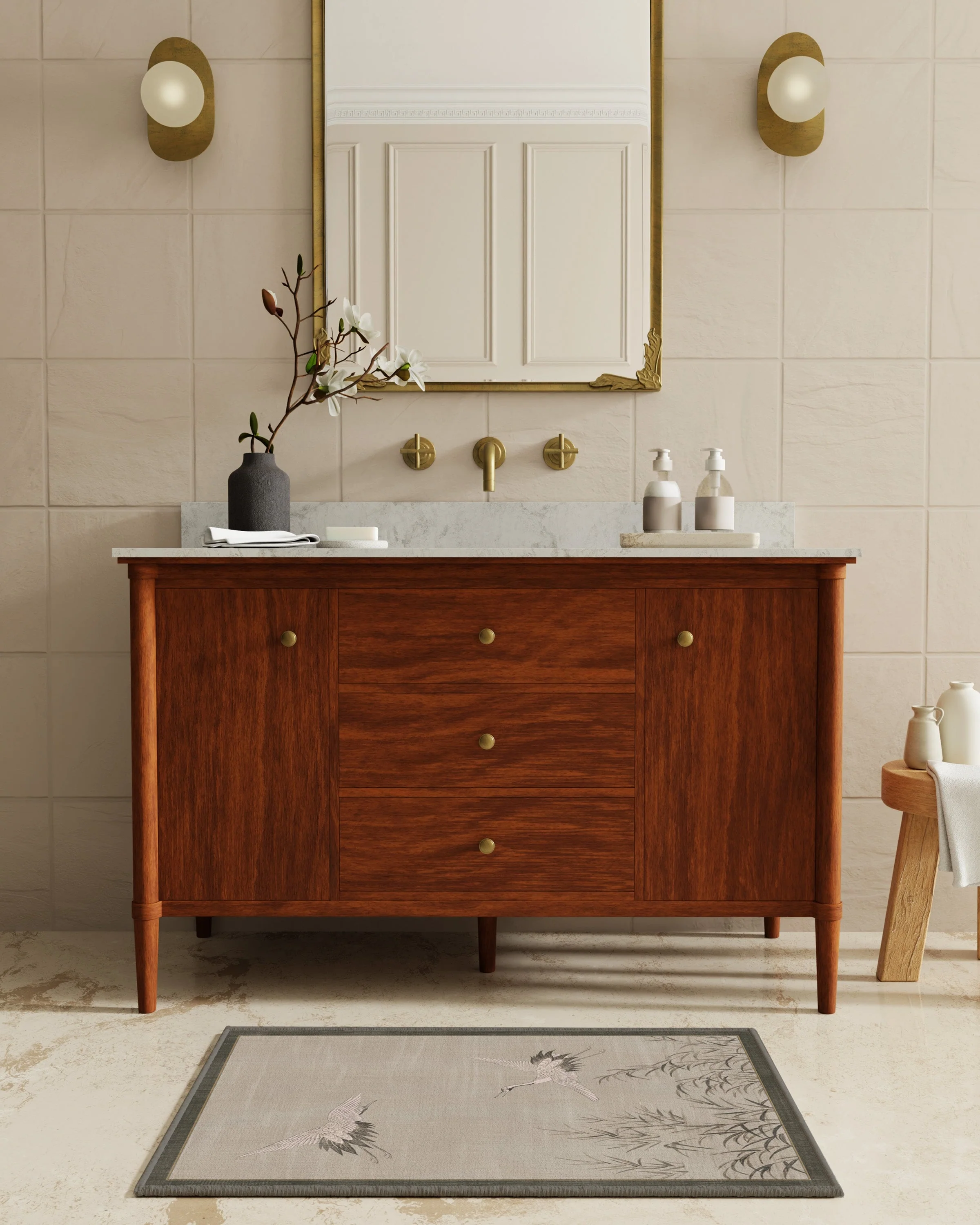 Hiko Natural Stone Rug by Gracie