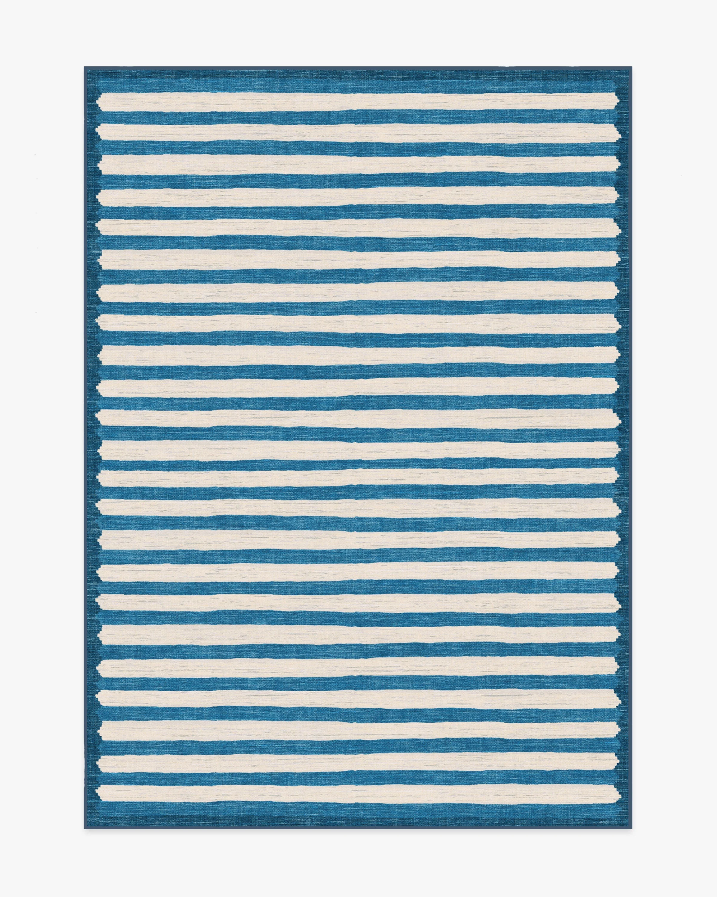 Elin Stripe Indigo Rug by goop