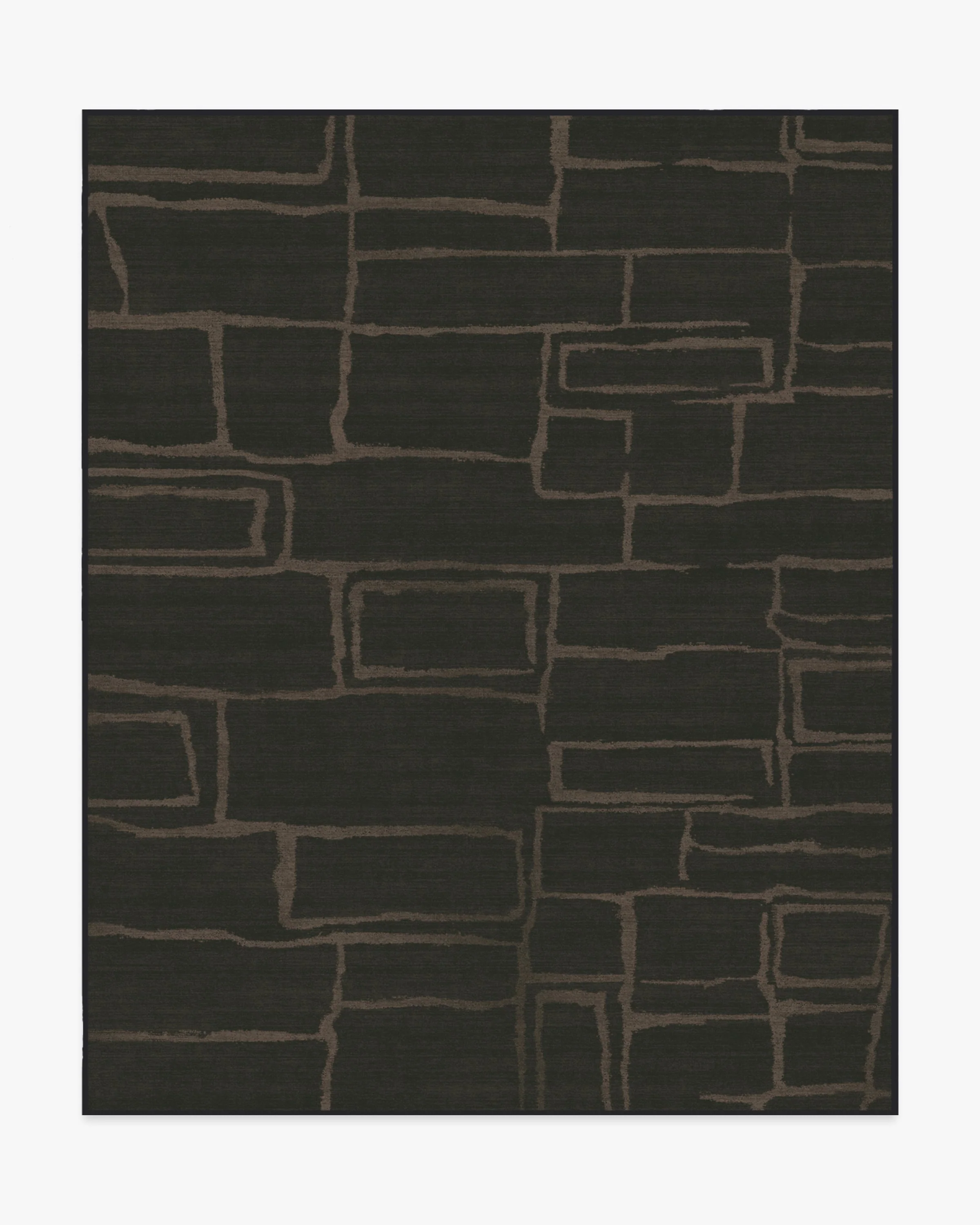 Alsace Soft Black Flatwoven Rug by Nina Takesh