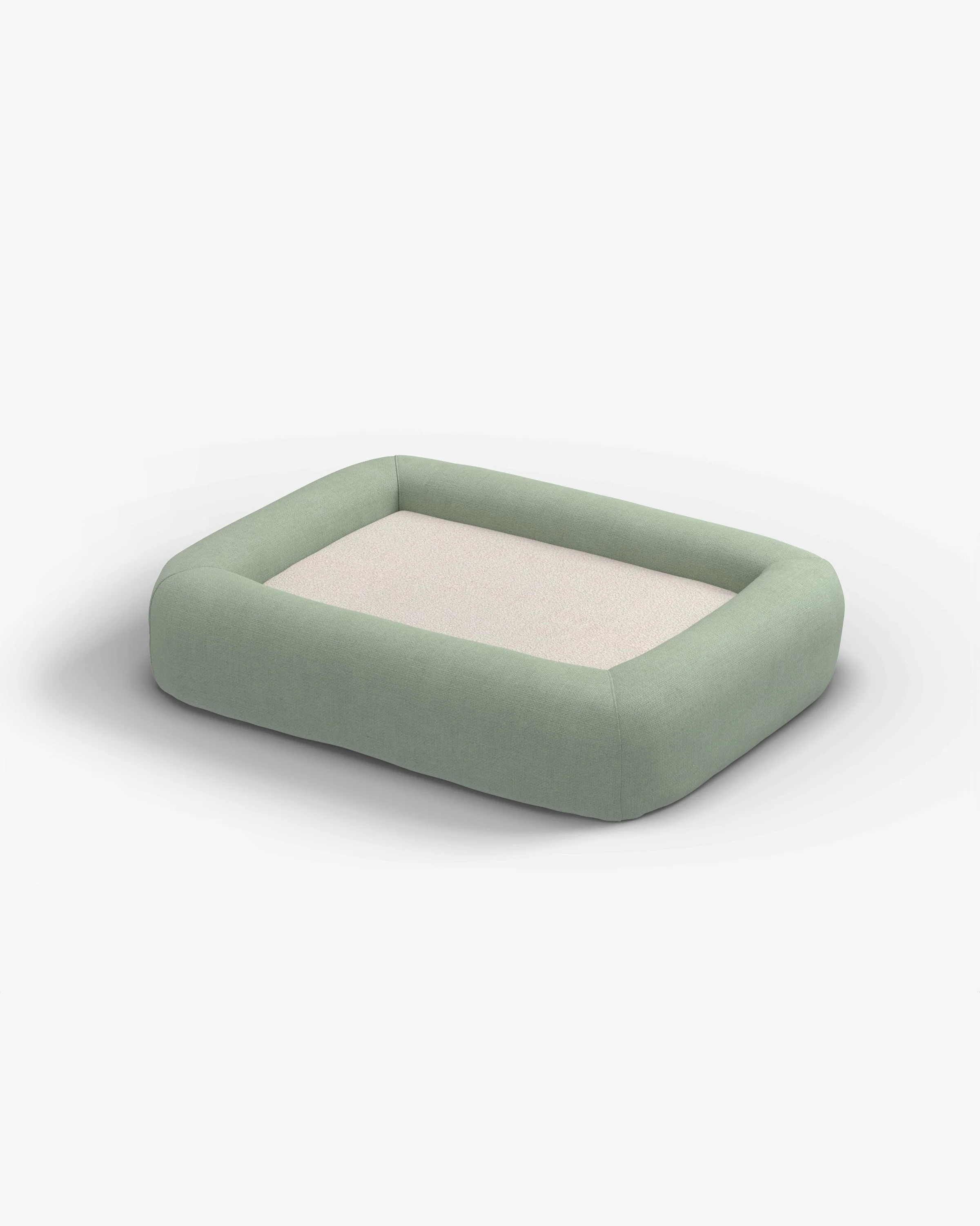 Sage Green Woven Bolster Pet Bed