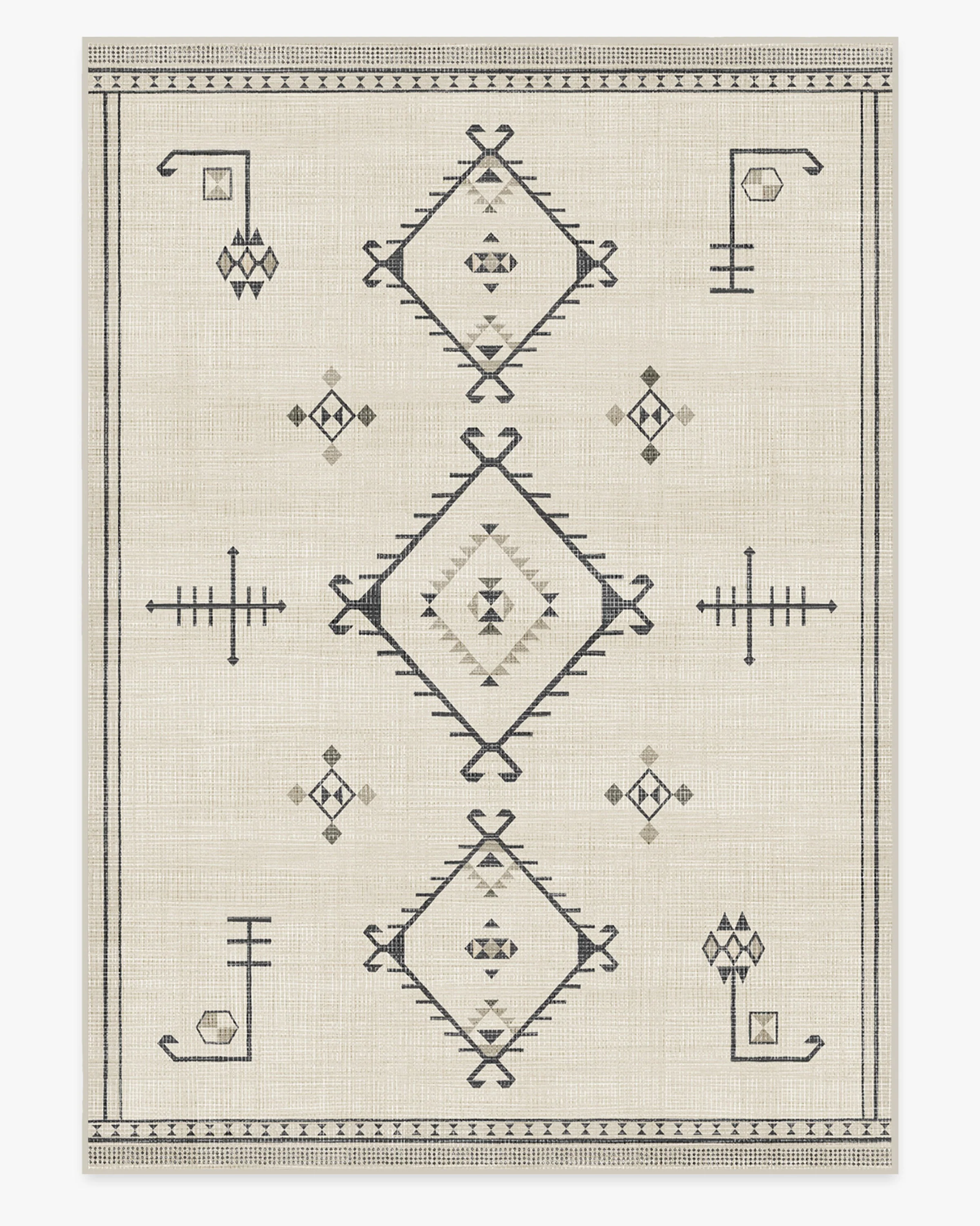 Damali Black & White Rug