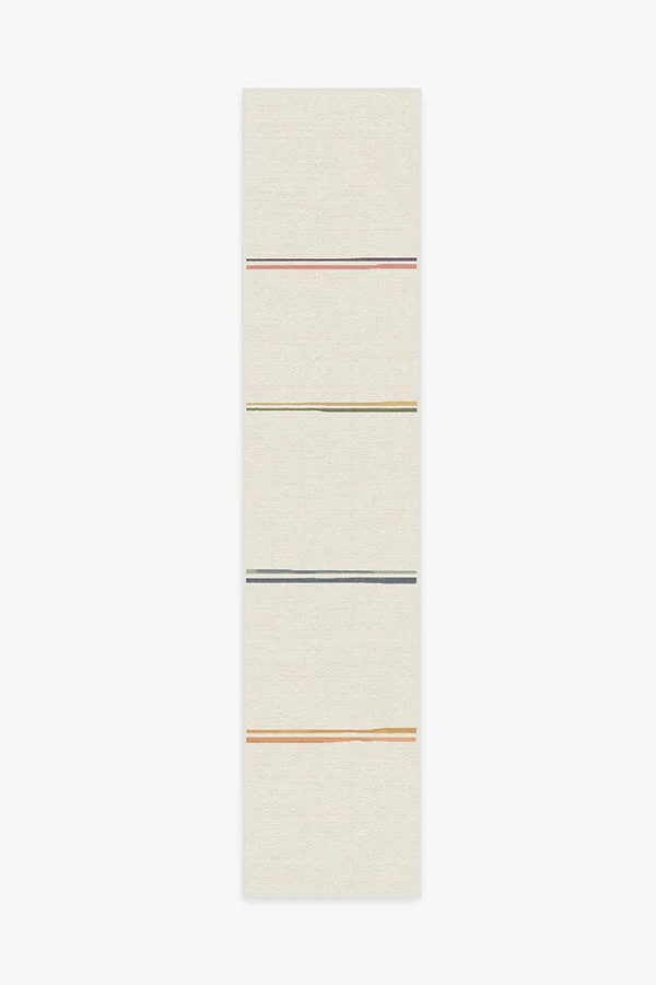 Stella Ivory Rainbow Flatwoven Rug by The Home Edit