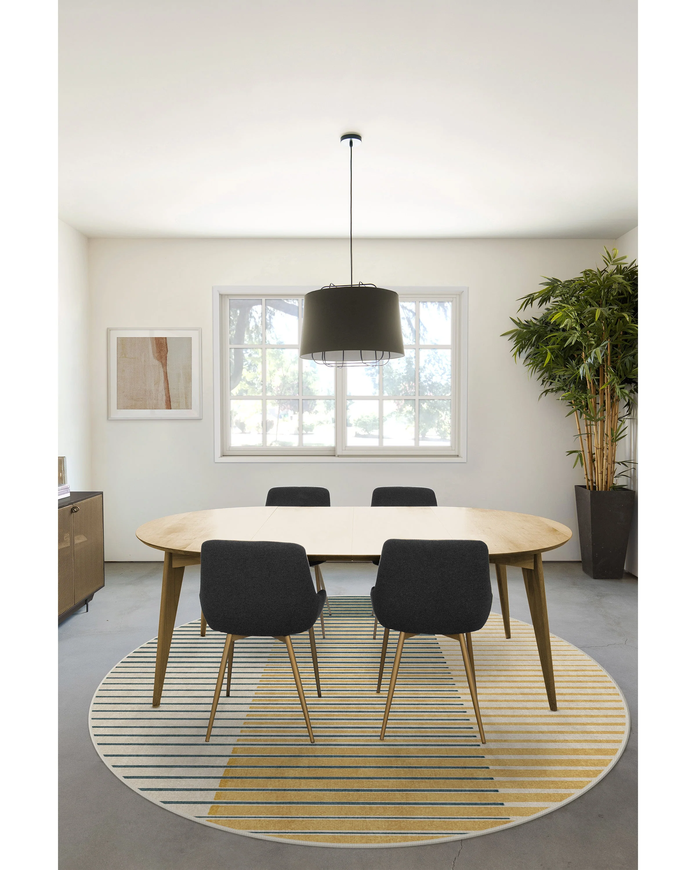 Gradasi Teal Quartz Rug